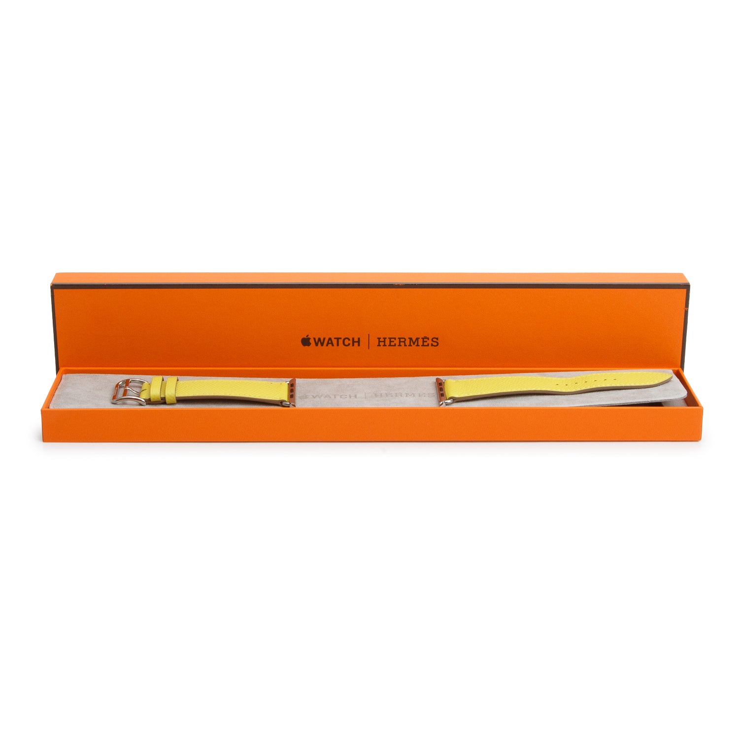 Hermes x Apple Yellow Epsom Leather Single Tour 42 MM Watch Strap w/ Box