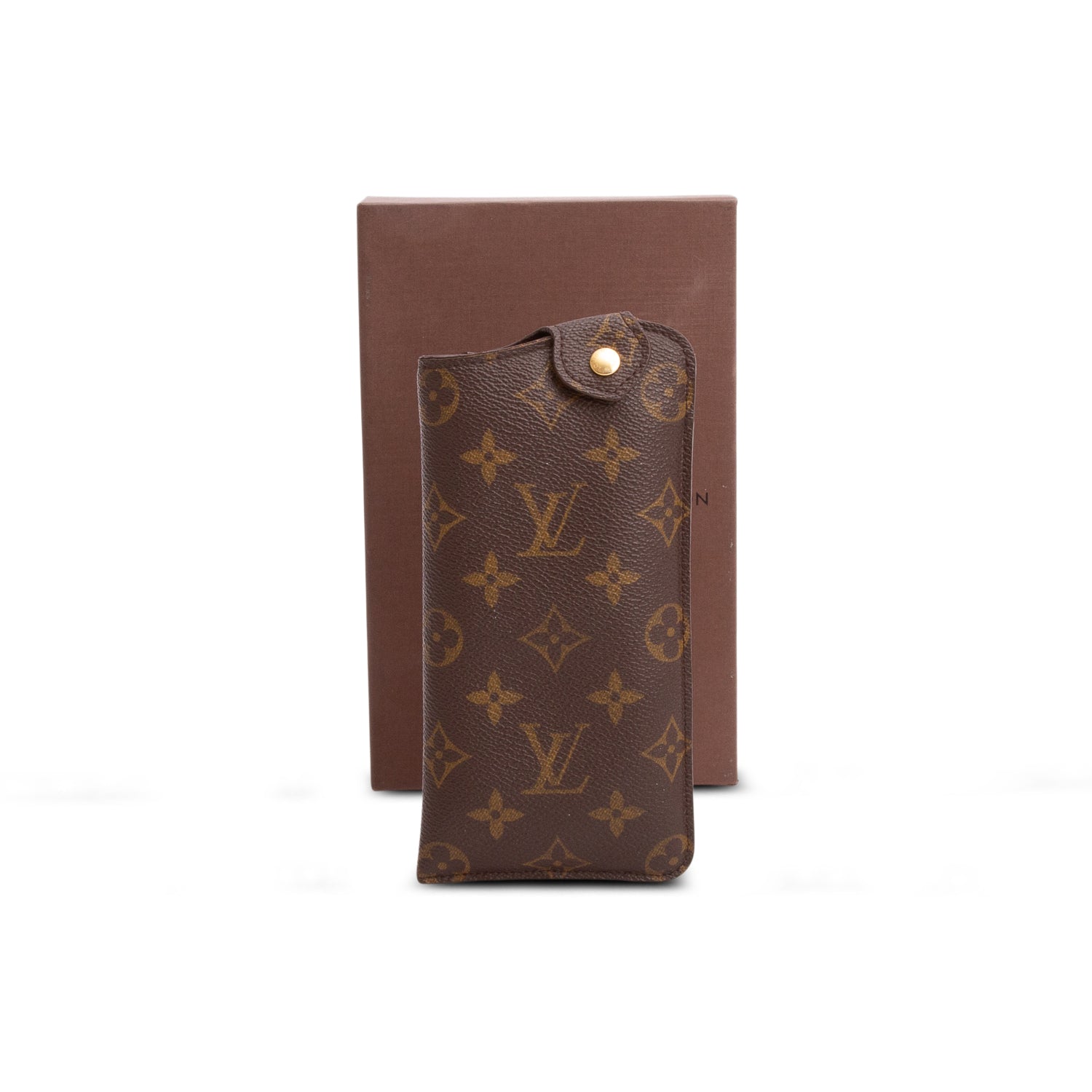 Louis Vuitton Monogram Etui Lunettes Sunglasses Case w/ Box