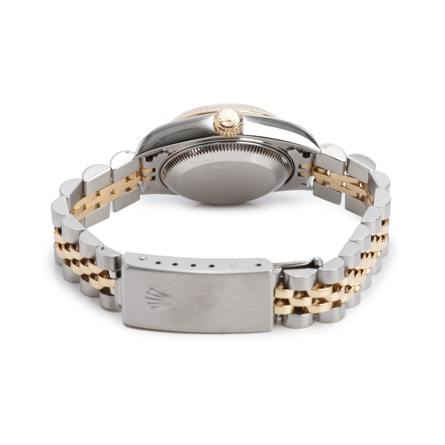 Rolex Stainless Steel & 18k Yellow Gold Datejust 26 MM Watch Champagne Diamond Dial 79173 w/ Box