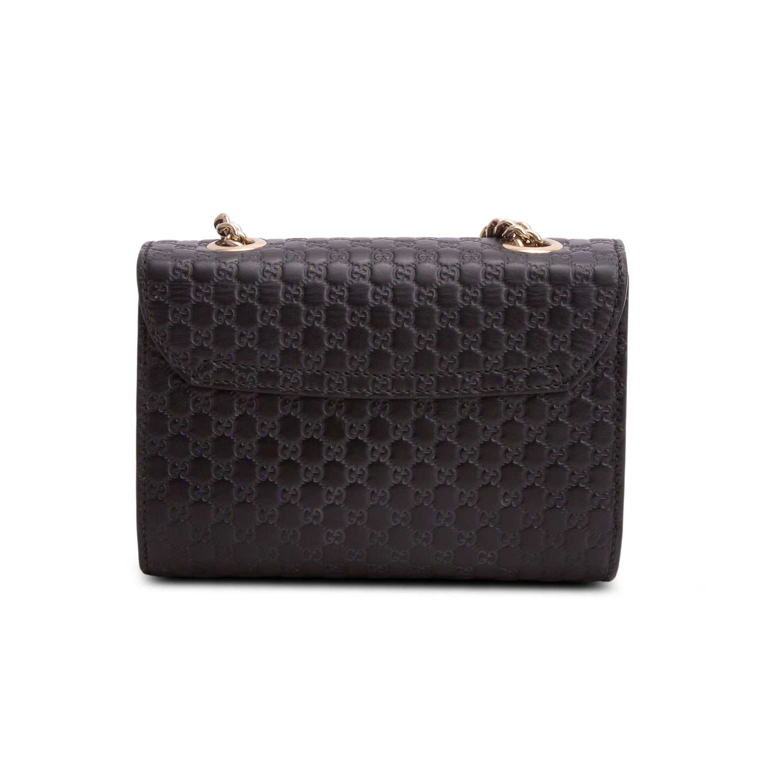Gucci Black Microguccissima Mini Emily Horsebit Bag