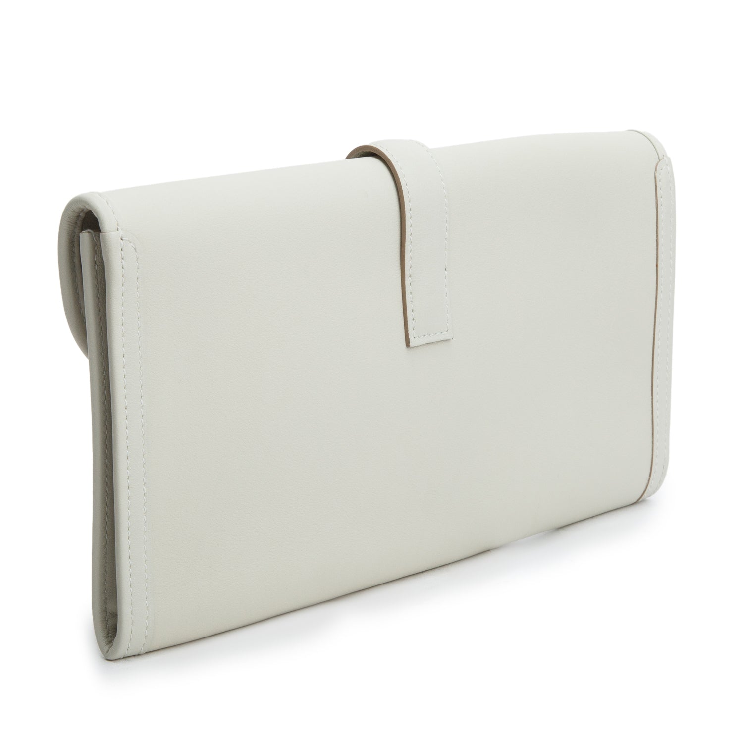 Hermes Craie Swift Leather Jige Elan 29 Clutch w/ Box