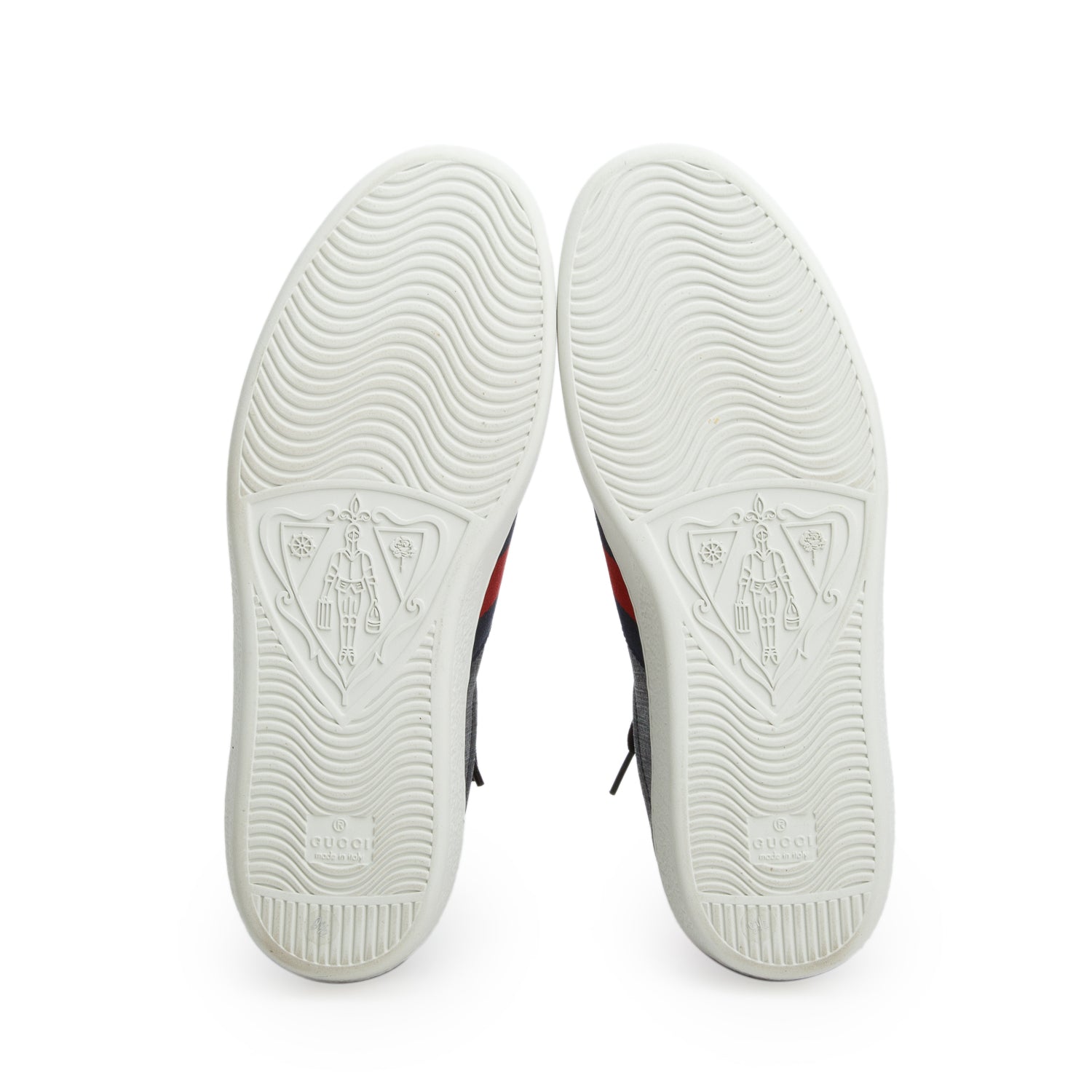 Gucci Grey GG Supreme Red Python Trim Web Ace Sneakers, Men's Size 9.5 w/ Box