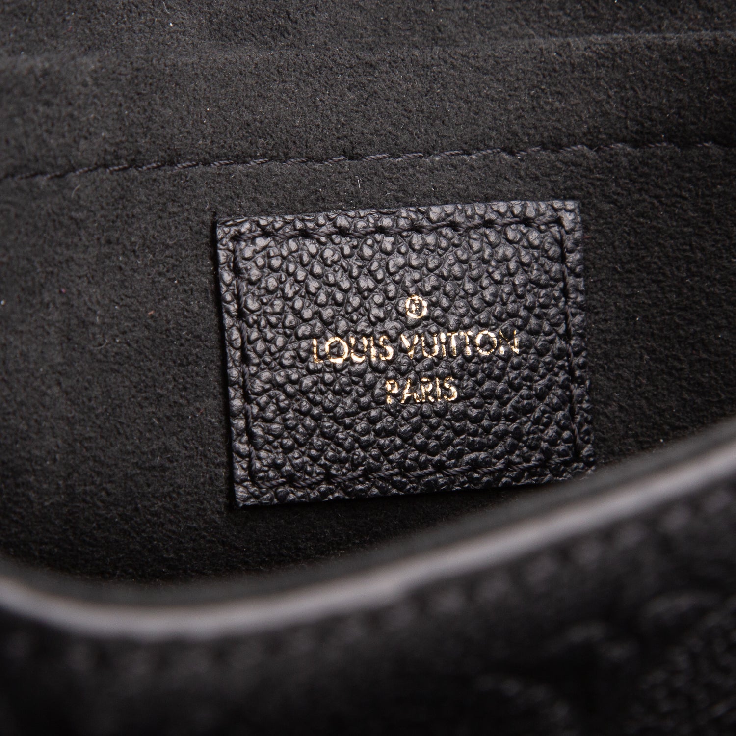 Louis Vuitton Black Monogram Empreinte Leather Vavin BB w/ Box