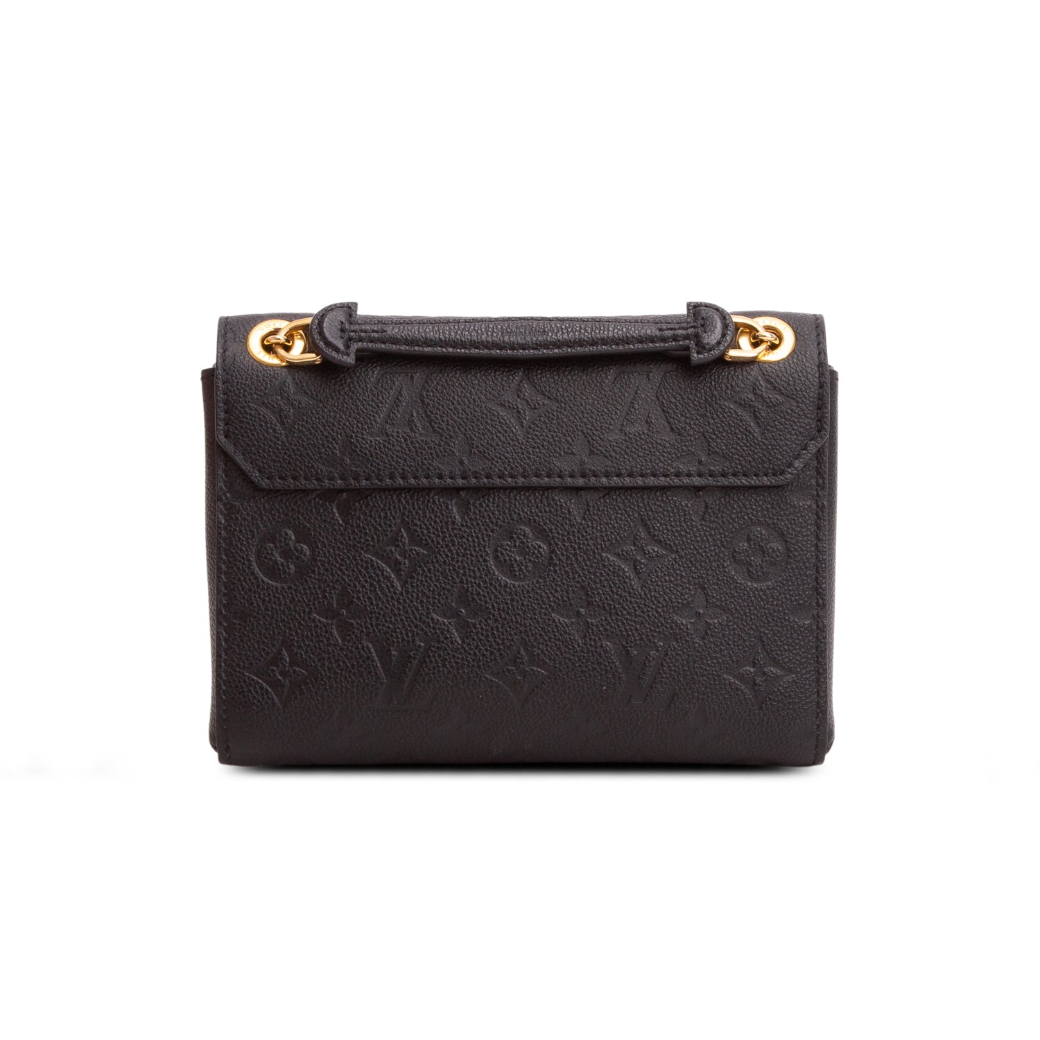 Louis Vuitton Black Monogram Empreinte Leather Vavin BB w/ Box