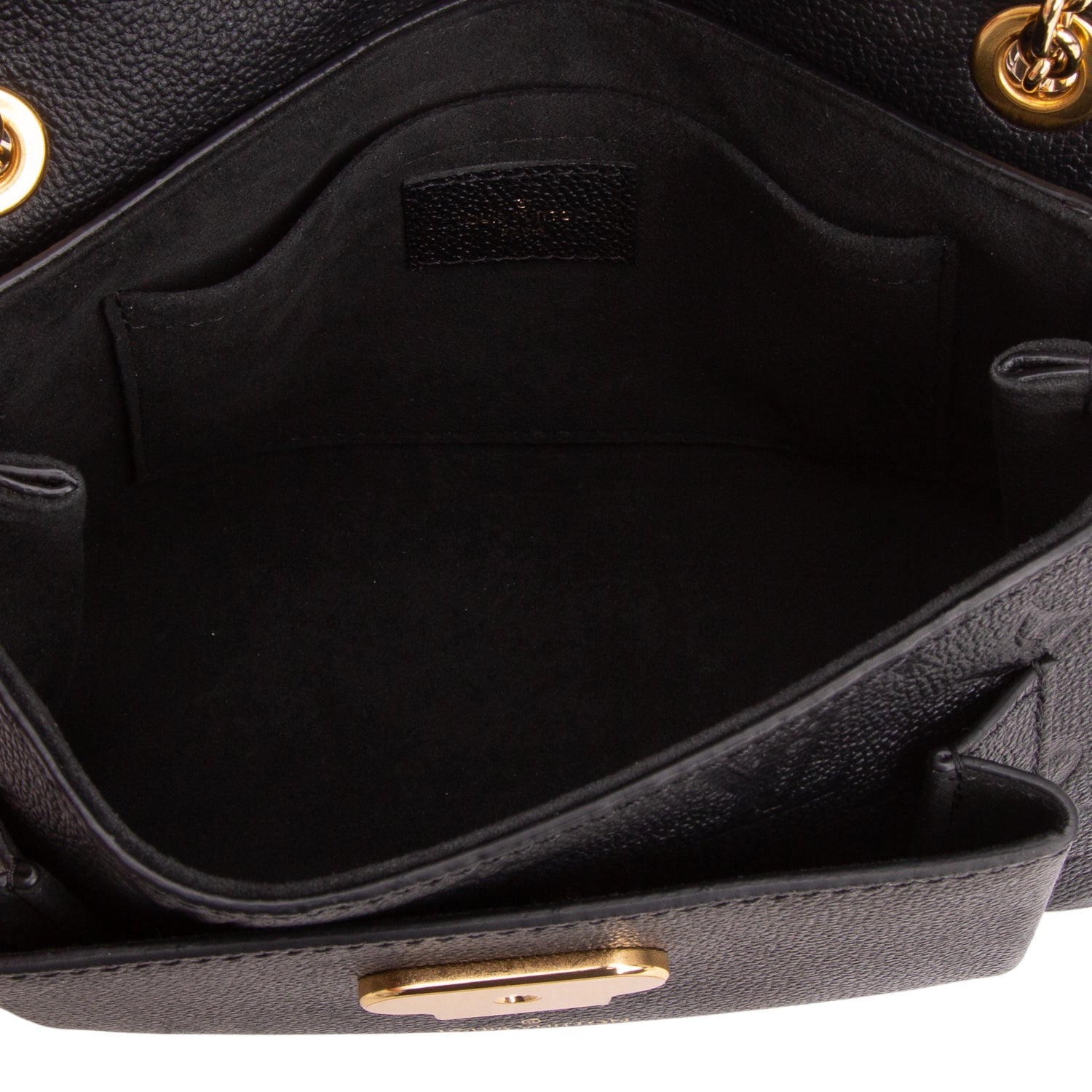 Louis Vuitton Black Monogram Empreinte Leather Vavin BB w/ Box