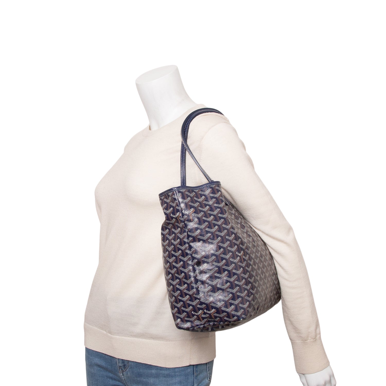 Goyard Blue Saint Louis PM w/ Pouch