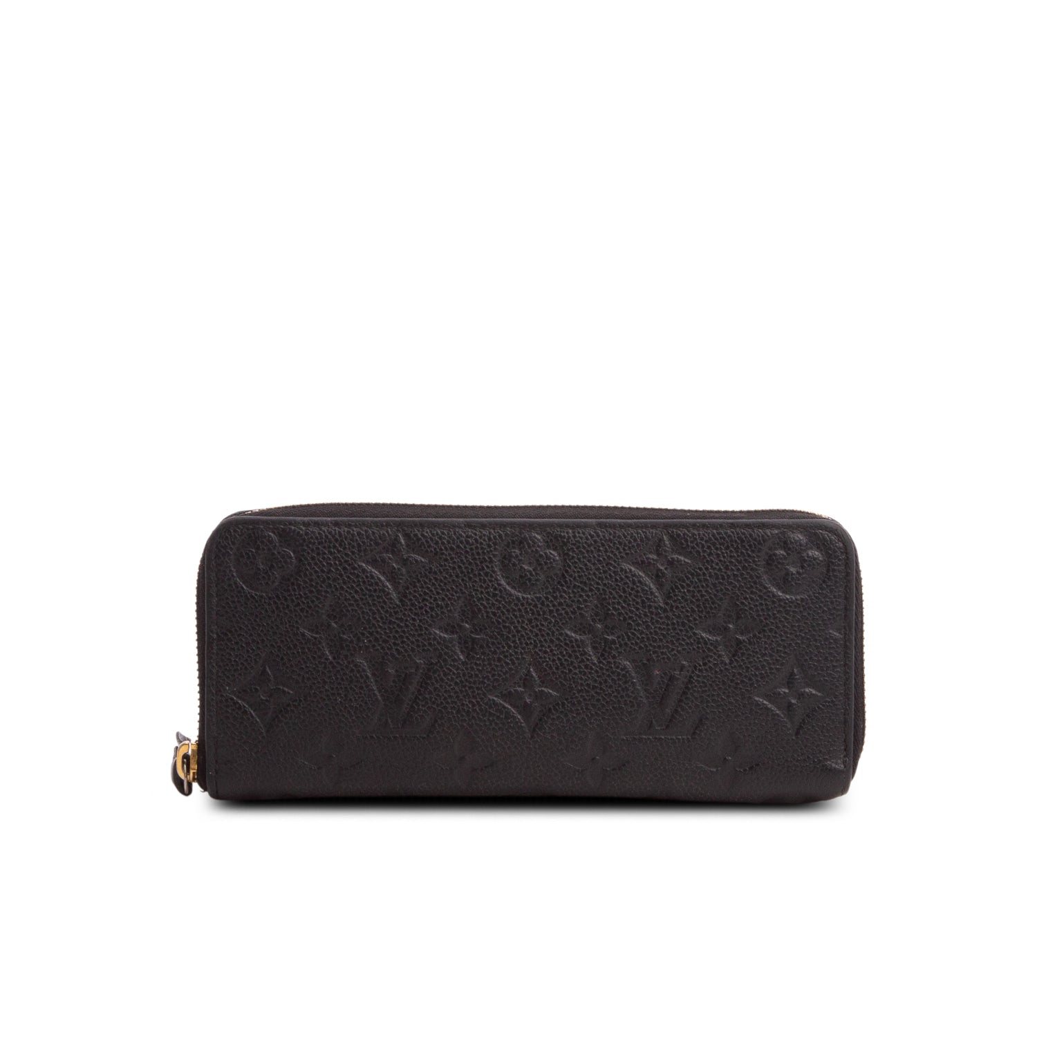 Louis Vuitton Black Monogram Empreinte Clemence Wallet