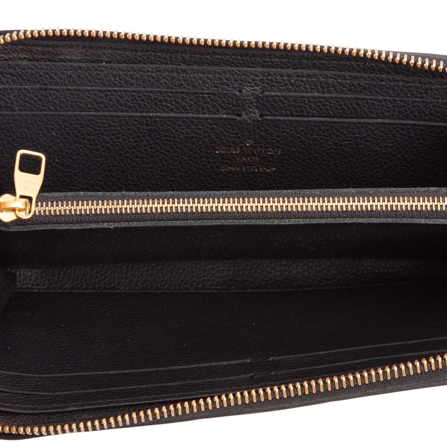 Louis Vuitton Black Monogram Empreinte Clemence Wallet