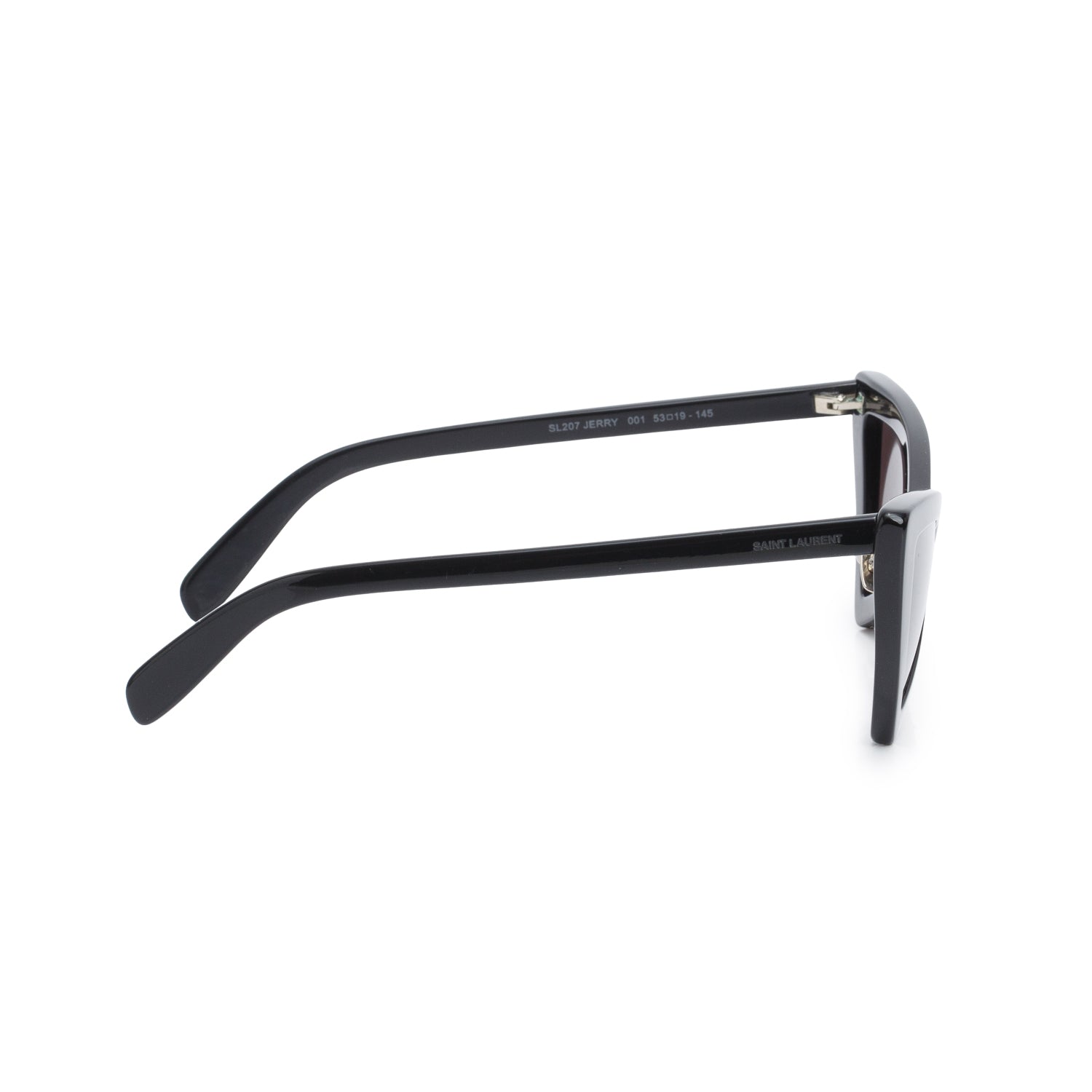 Saint Laurent SL 207 Black Acetate Jerry Cat Eye Sunglasses w/ Case