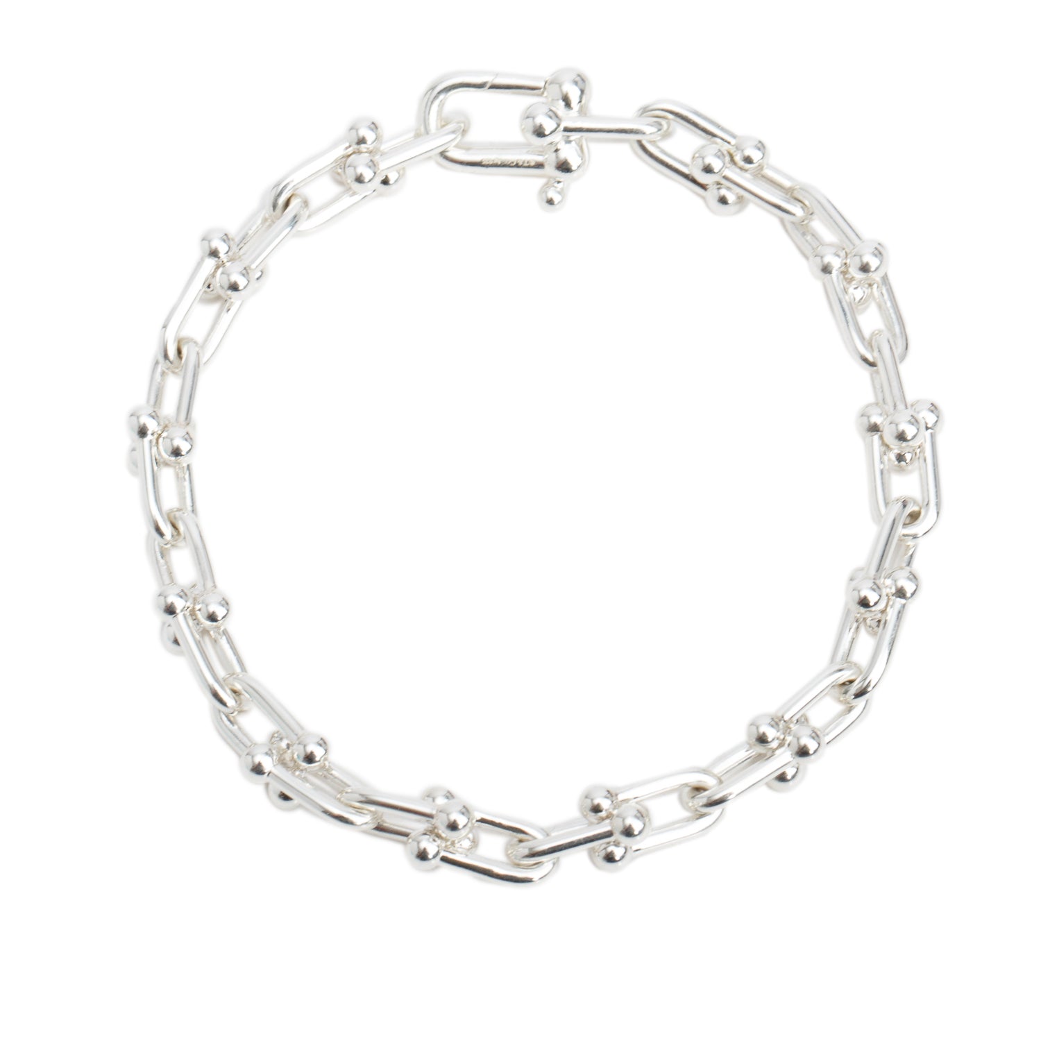 Tiffany & Co. Sterling Silver HardWear Small Link Bracelet w/ Box