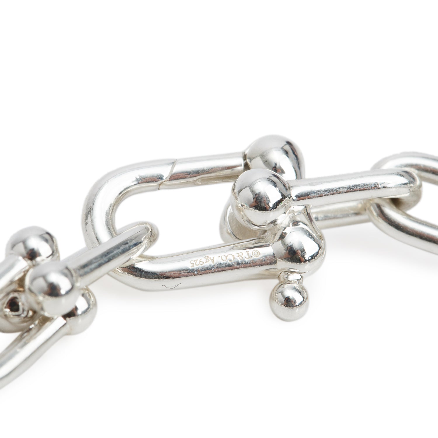 Tiffany & Co. Sterling Silver HardWear Small Link Bracelet w/ Box