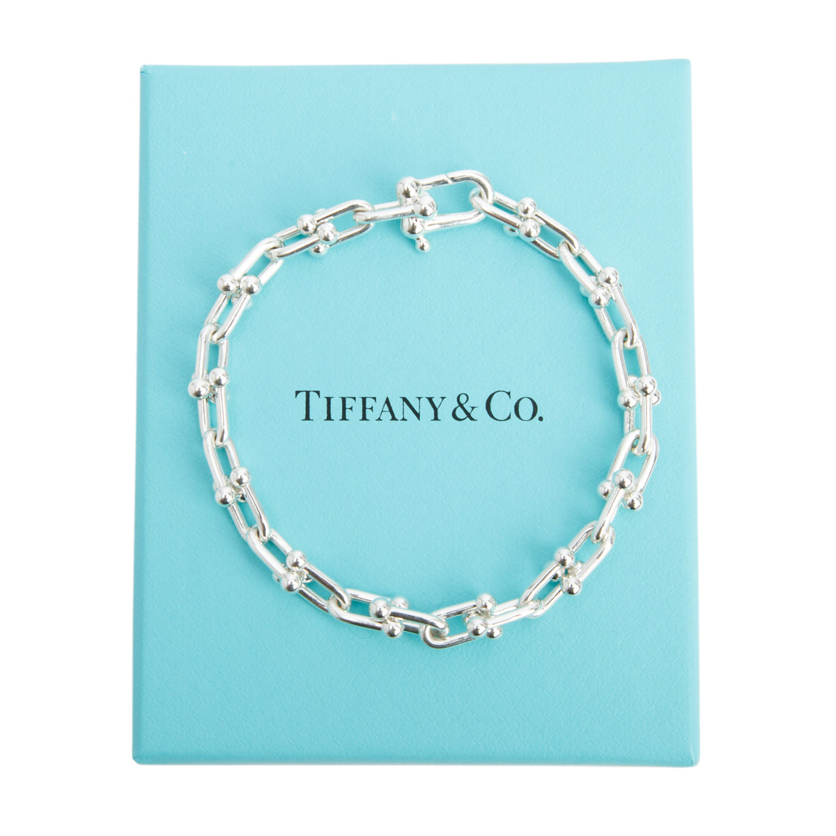 Tiffany & Co. Sterling Silver HardWear Small Link Bracelet w/ Box