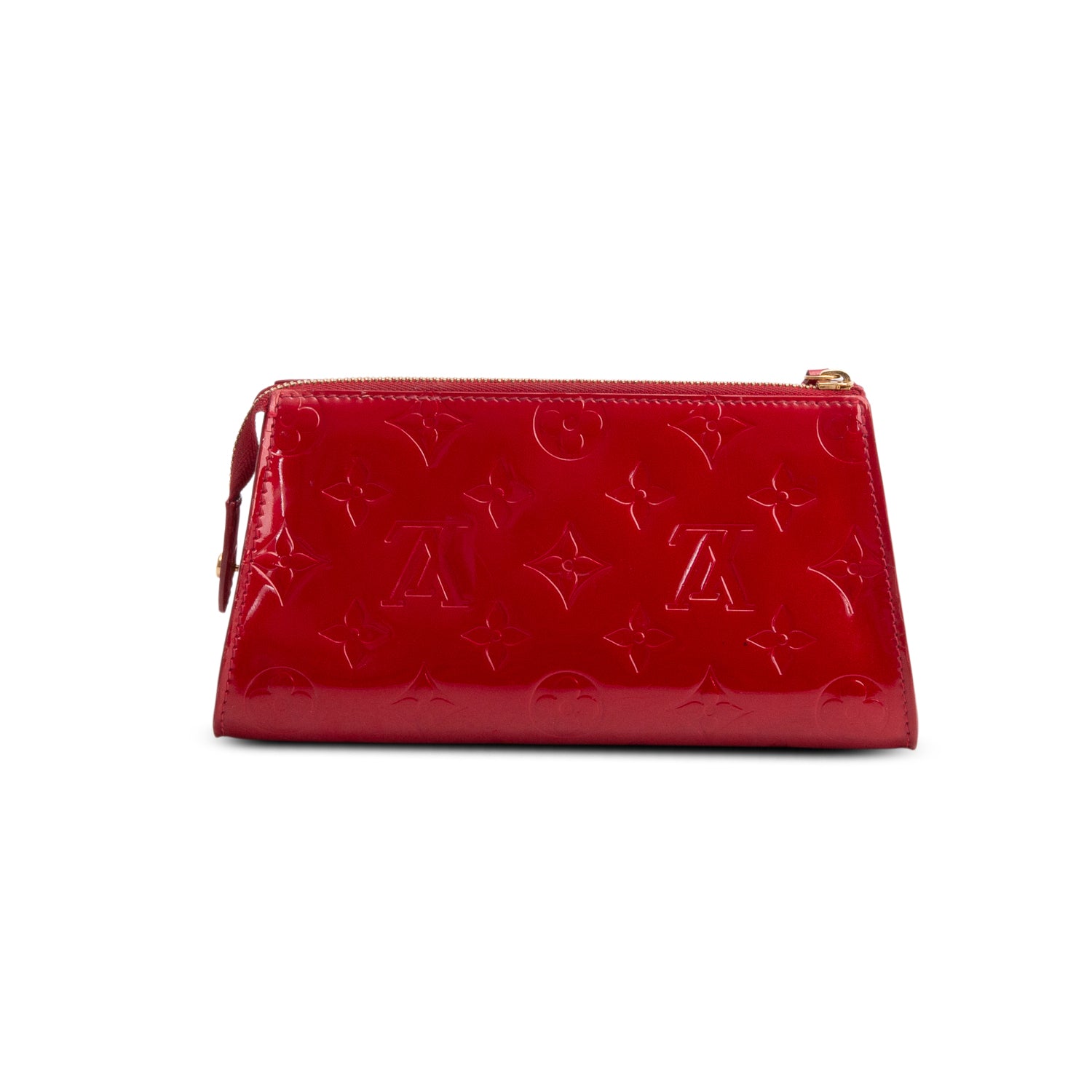 Louis Vuitton Red Monogram Vernis Leather Trousse Cosmetic Pouch