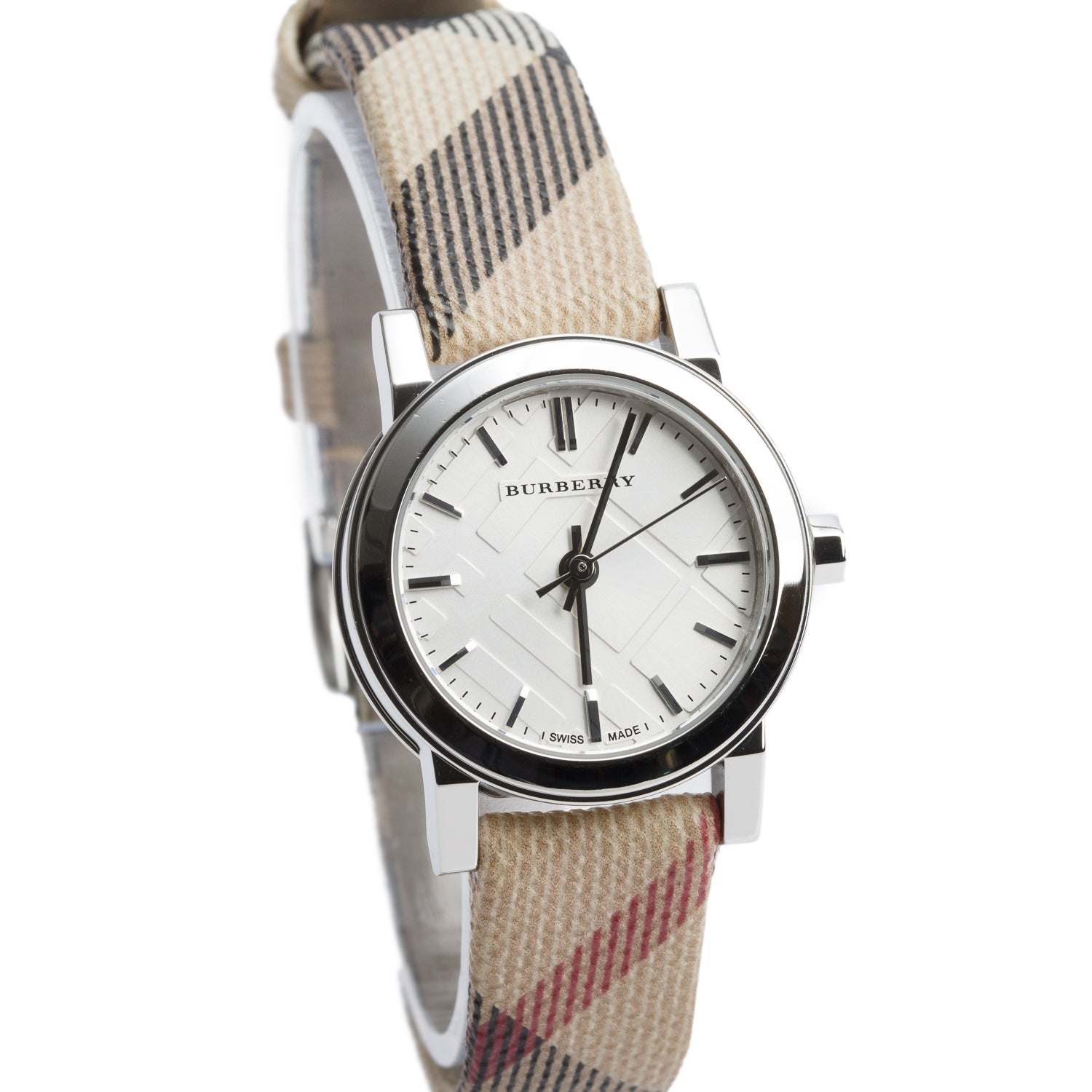 Burberry Stainless Steel BU9212 Nova Check 26 MM Quatz Watch