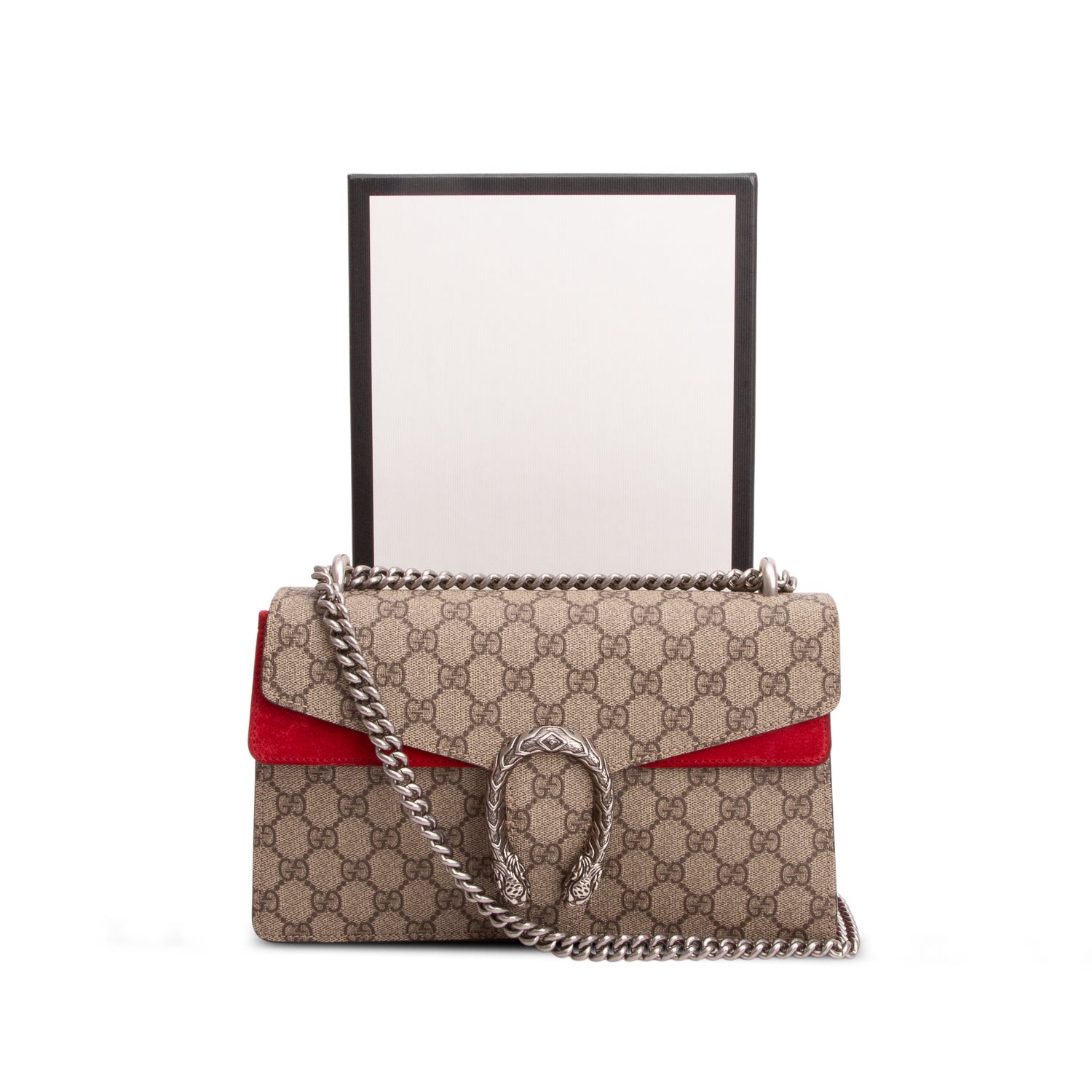 Gucci GG Supreme Monogram Medium Dionysus Shoulder Bag w/ Box