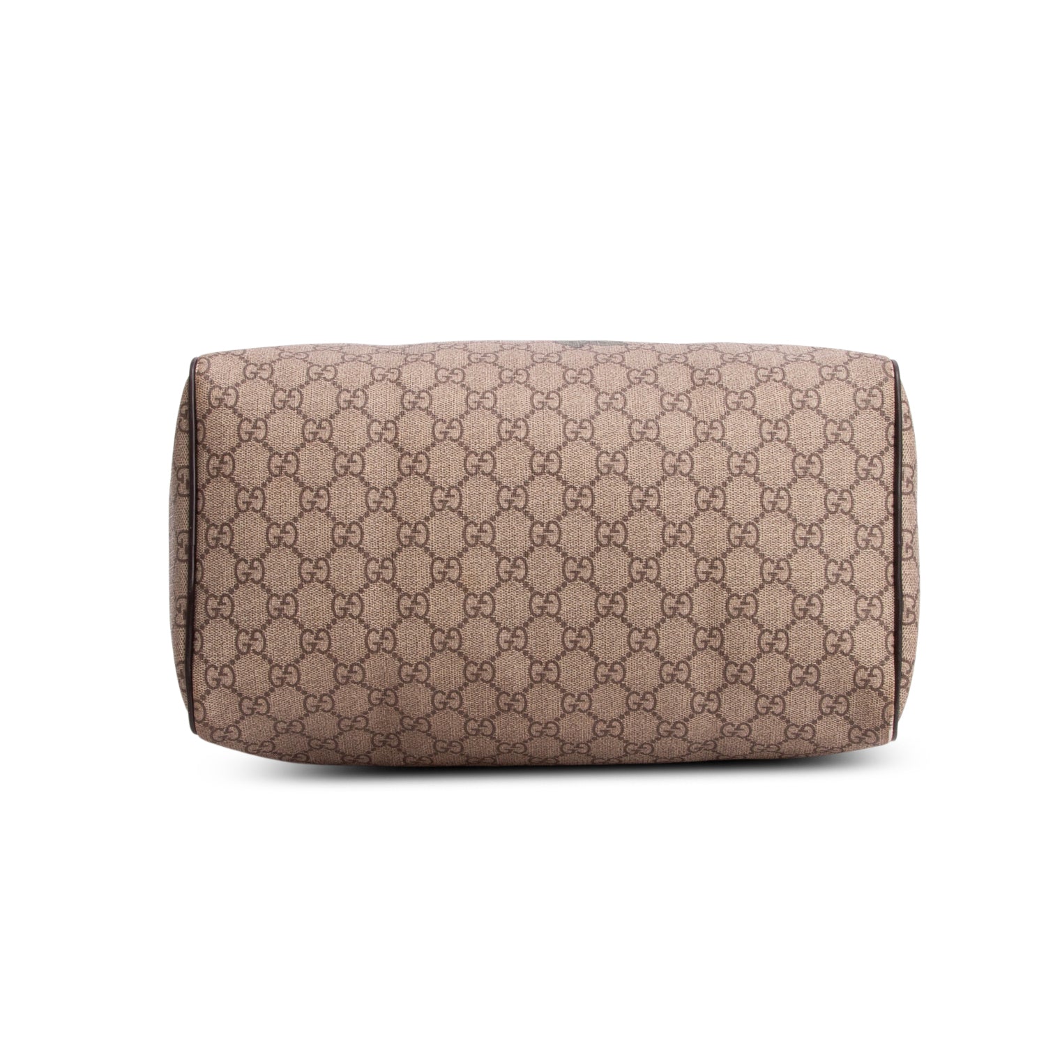 Gucci Beige GG Plus Monogram Tattoo Heart Medium Joy Boston Bag