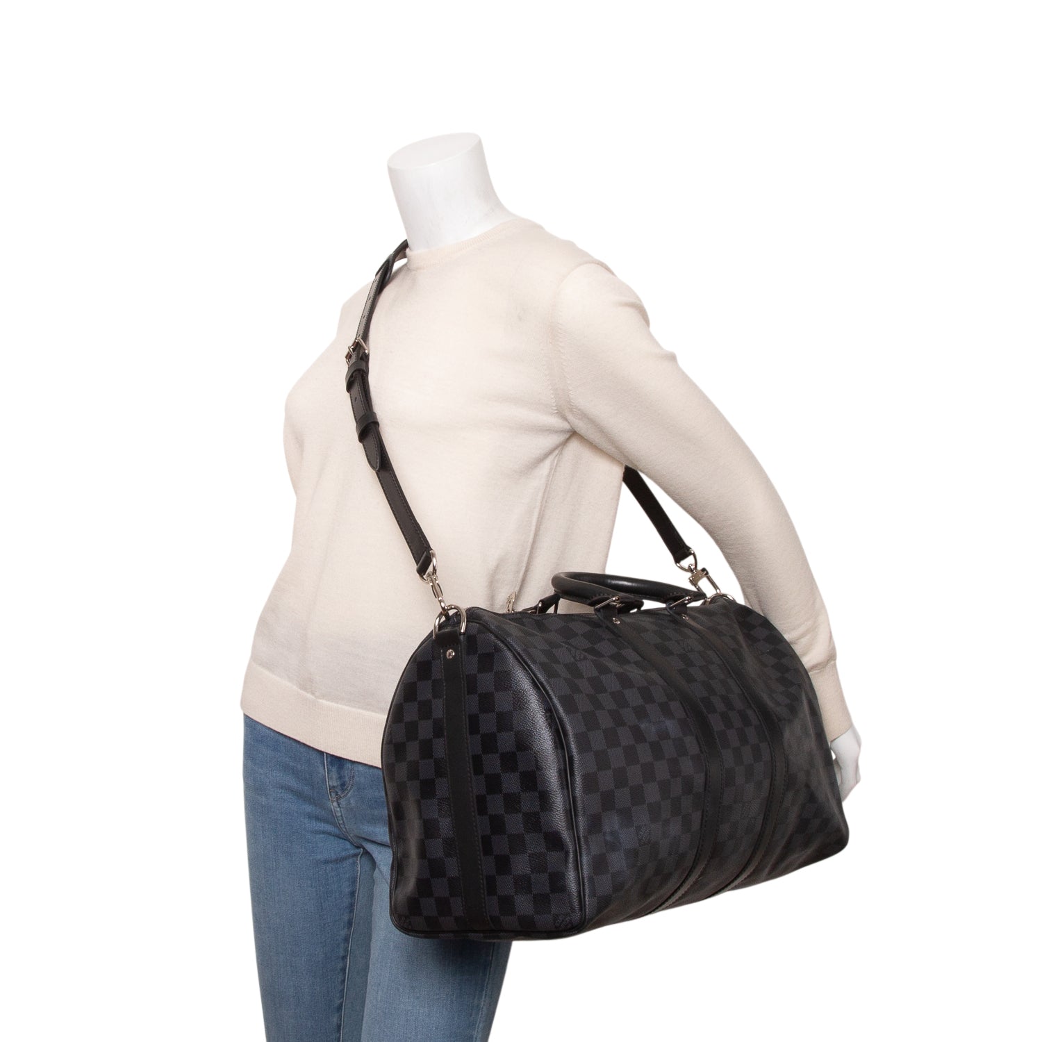 Louis Vuitton Damier Graphite Keepall Bandouliere 45 w/ Strap