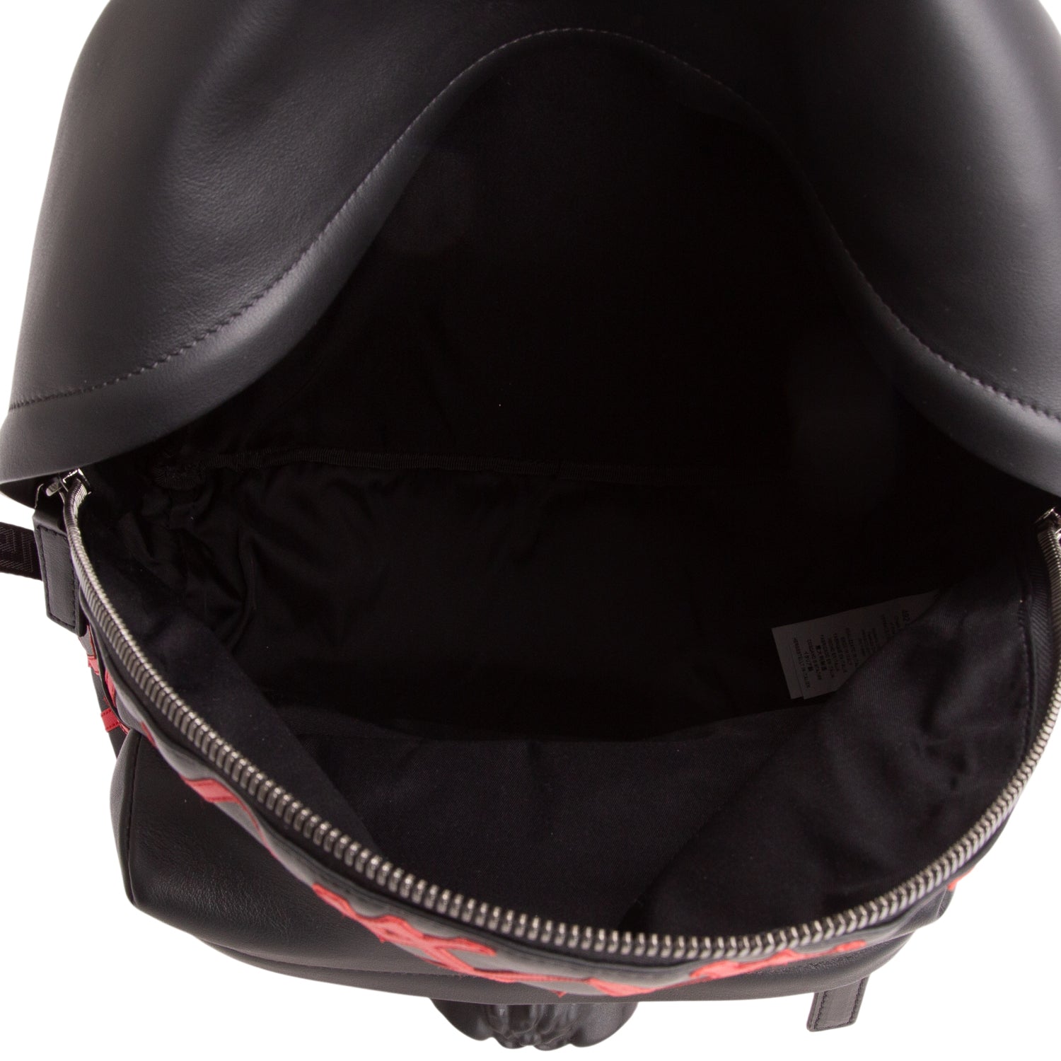 Versace Black/Red Calfskin La Medusa Backpack