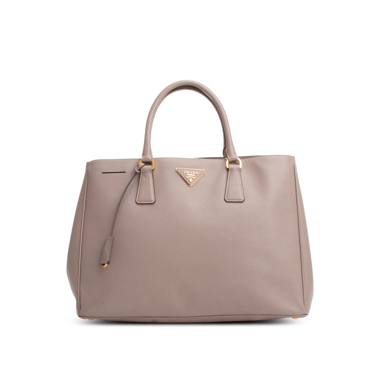 Prada Grey Saffiano Lux Large Tote w/ Authenticity Card
