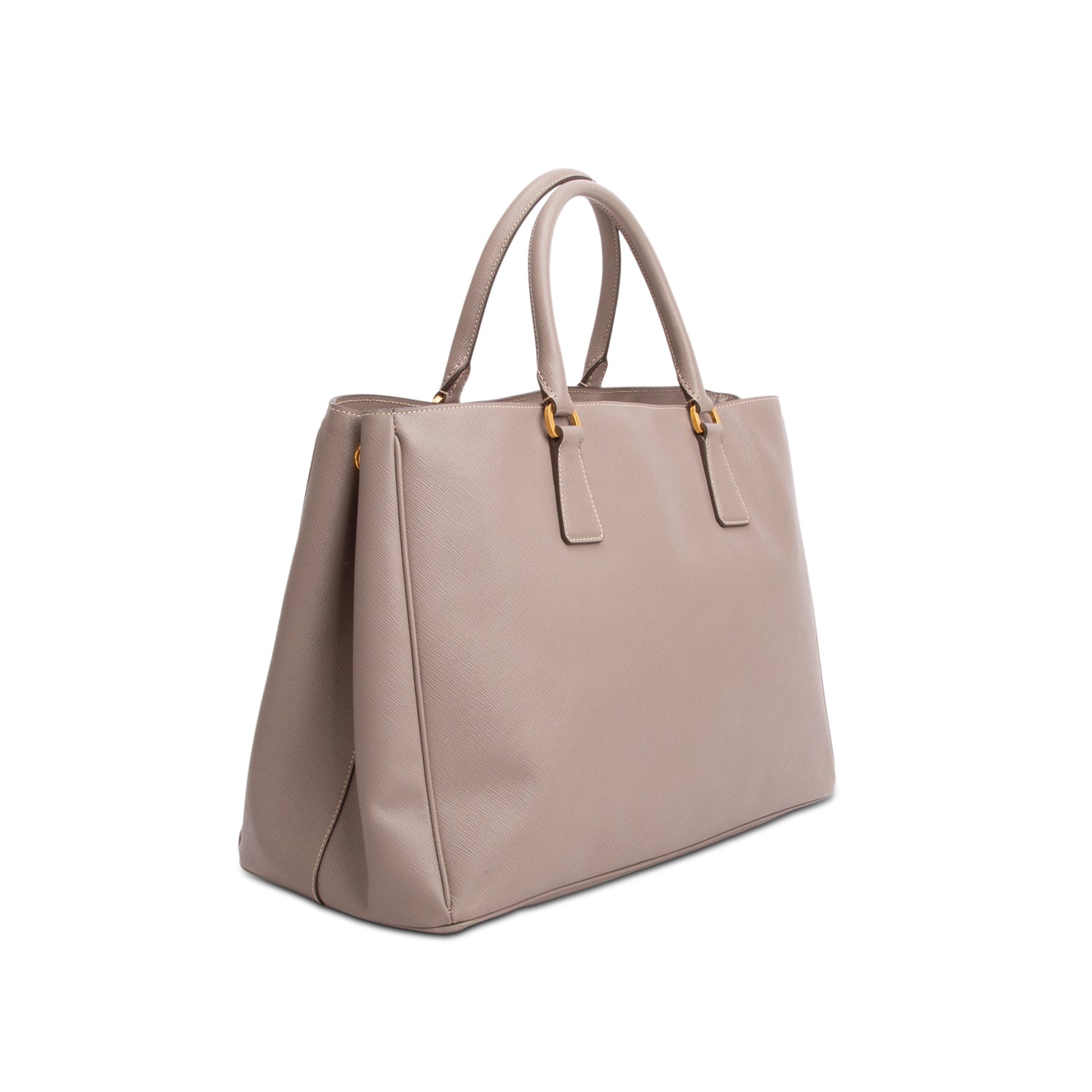 Prada Grey Saffiano Lux Large Tote w/ Authenticity Card