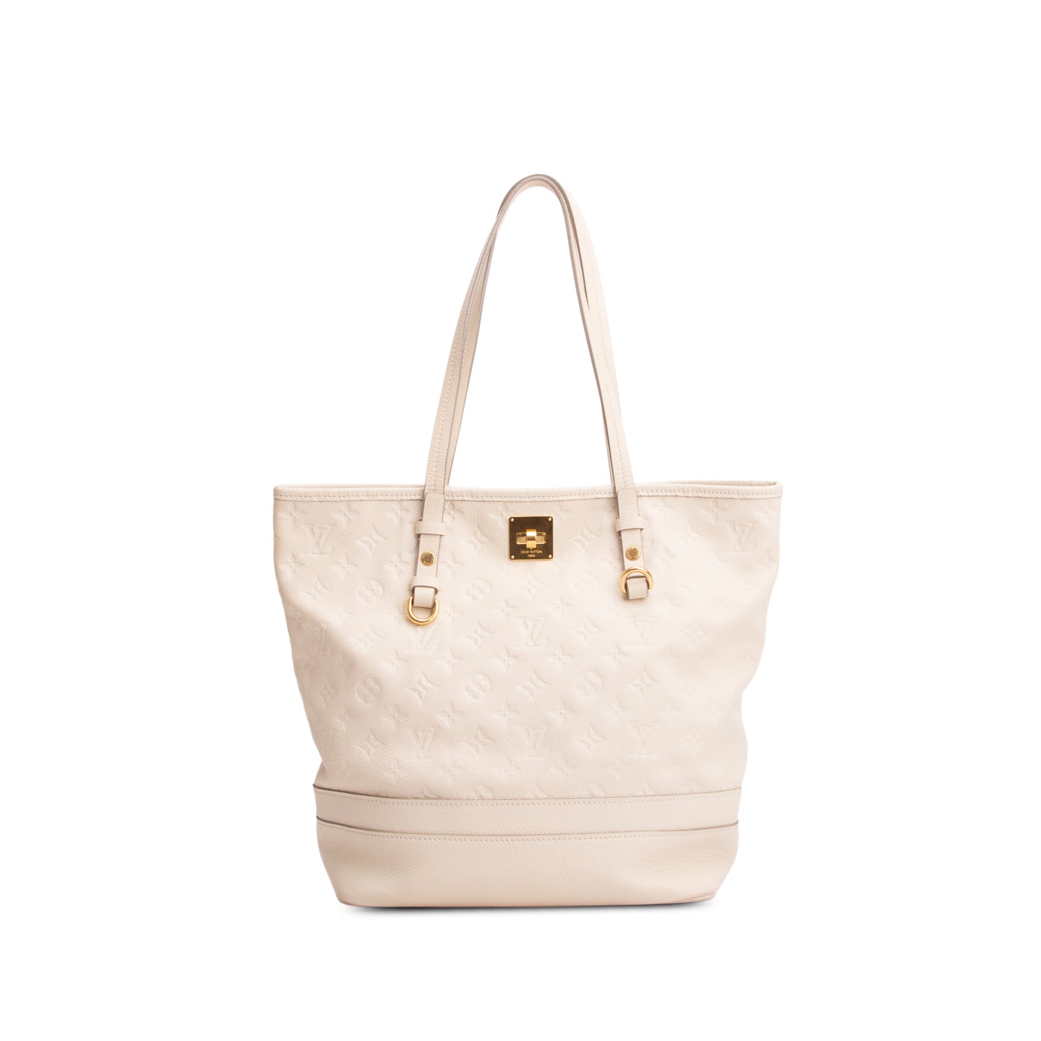 Louis Vuitton Cream Empreinte Leather Citadine PM w/ Pouch