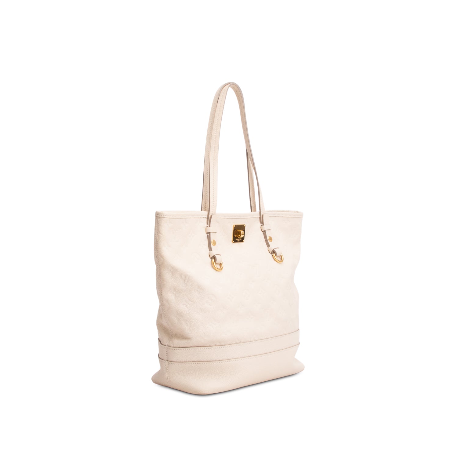 Louis Vuitton Cream Empreinte Leather Citadine PM w/ Pouch
