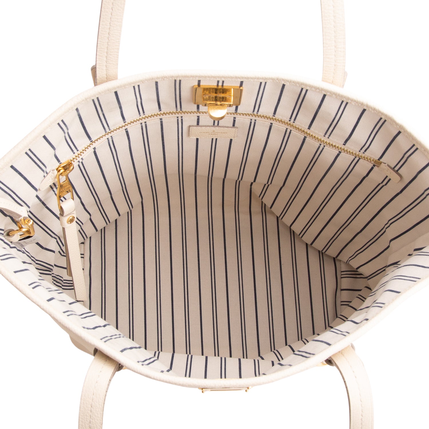 Louis Vuitton Cream Empreinte Leather Citadine PM w/ Pouch