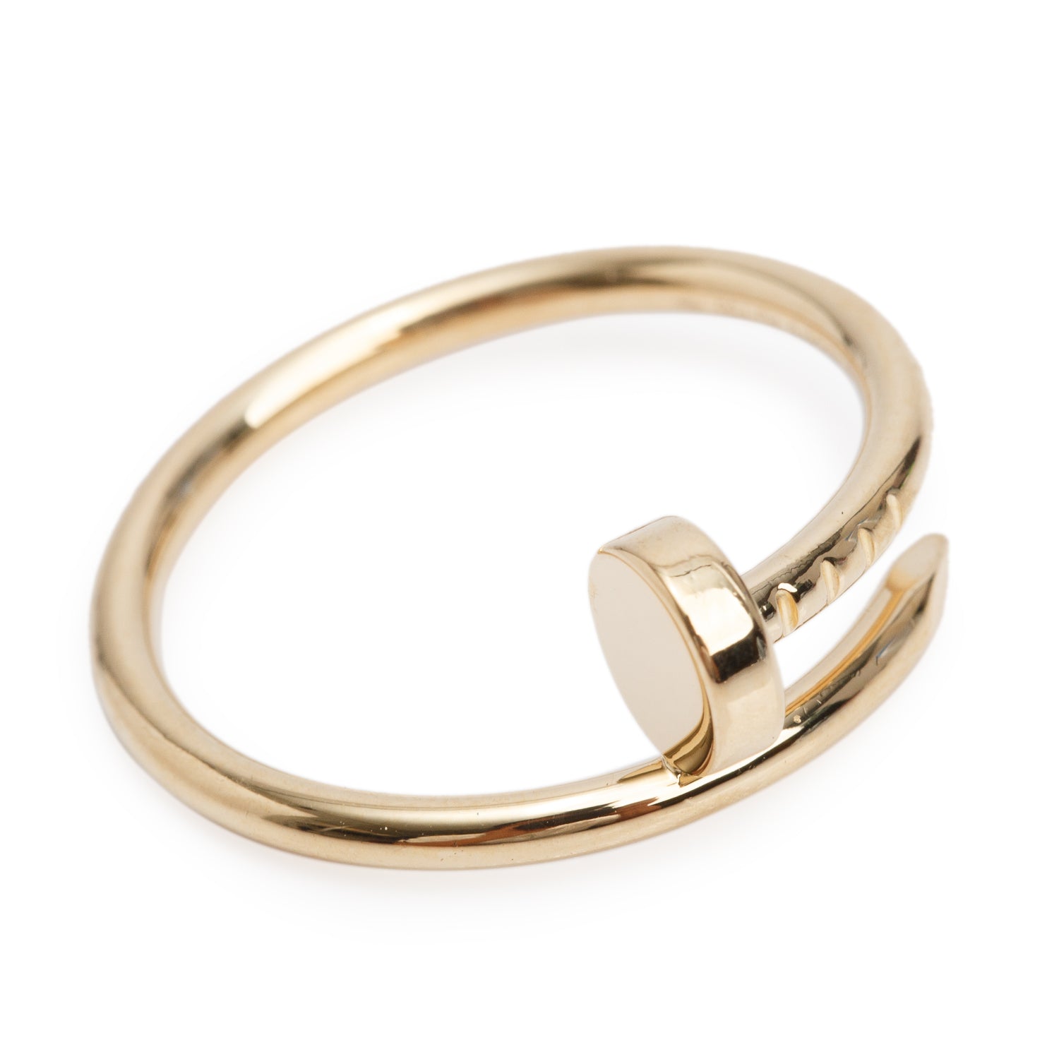 Cartier 2022 18k Yellow Gold Juste Un Clou Ring, Small Model, Size 53 6.25 w/ Box & Certificate