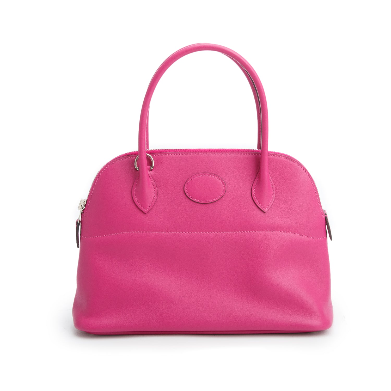 Hermes Rose Pourpre Swift Bolide 27 w/ Strap