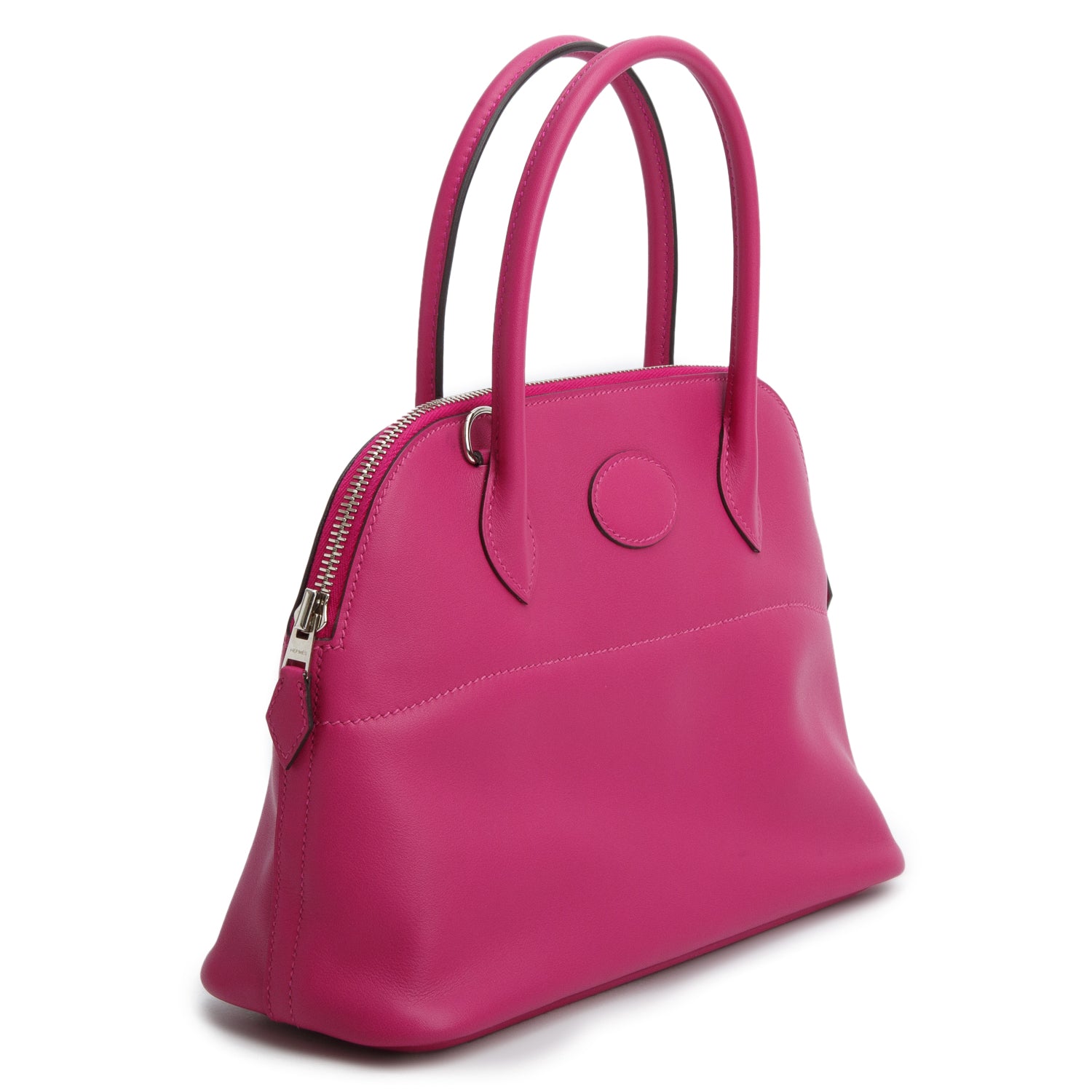 Hermes Rose Pourpre Swift Bolide 27 w/ Strap