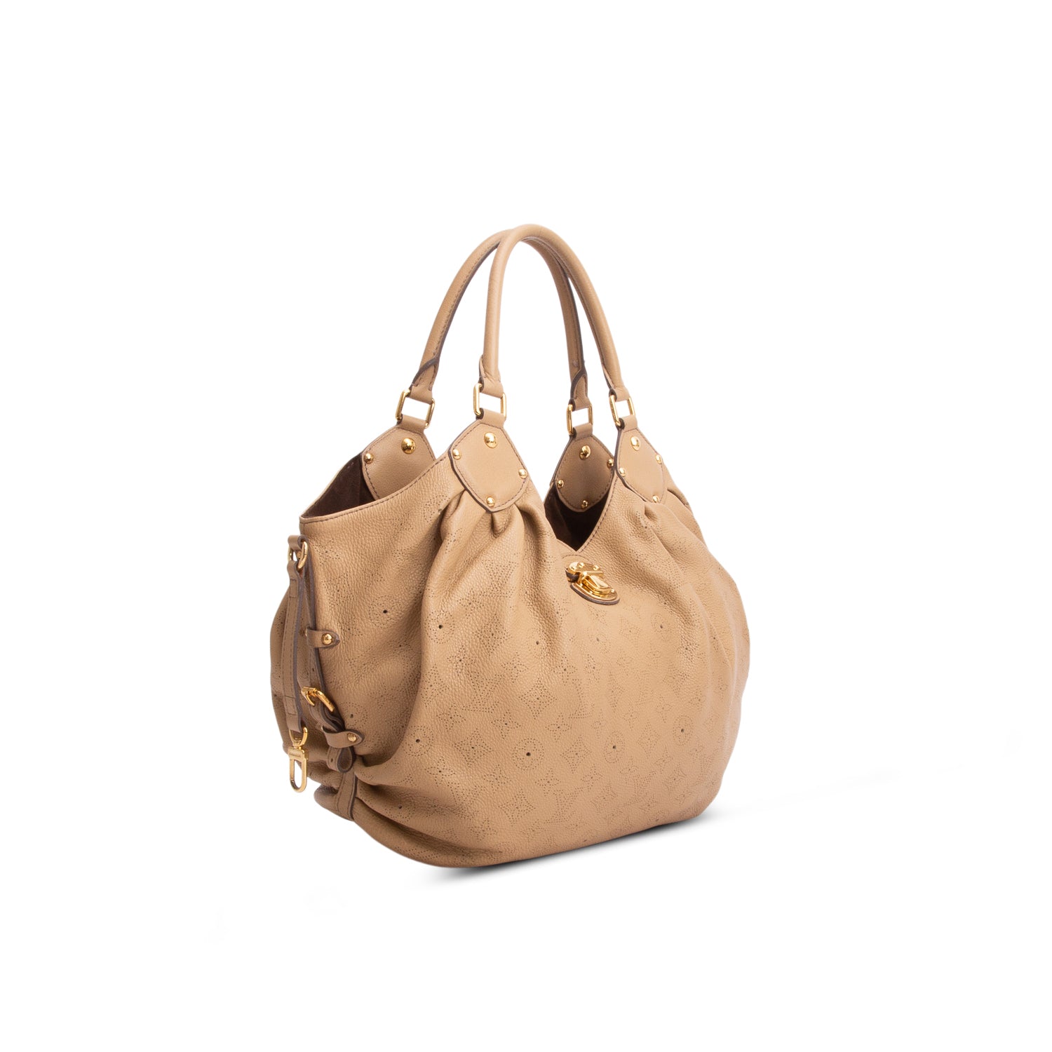 Louis Vuitton Brown Mahina Leather L Hobo