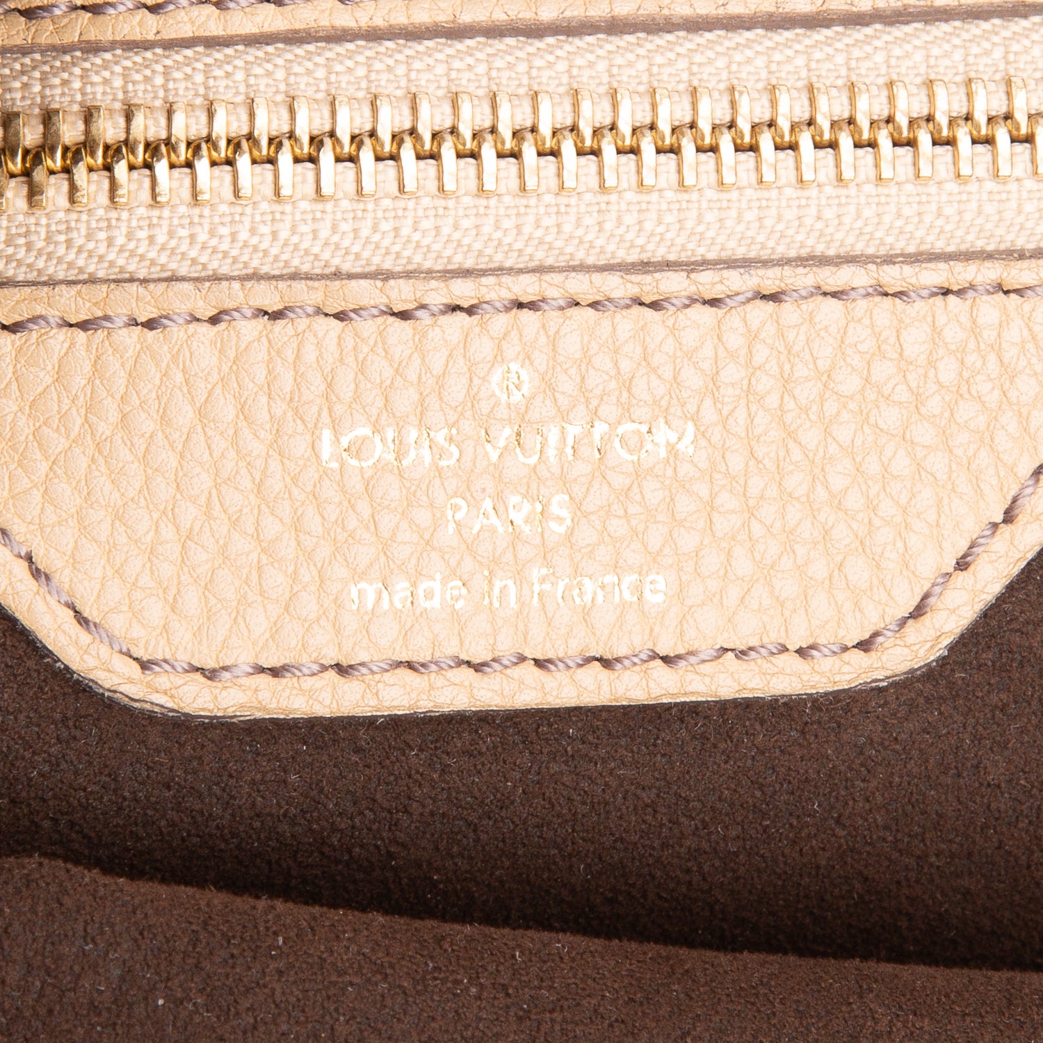 Louis Vuitton Brown Mahina Leather L Hobo