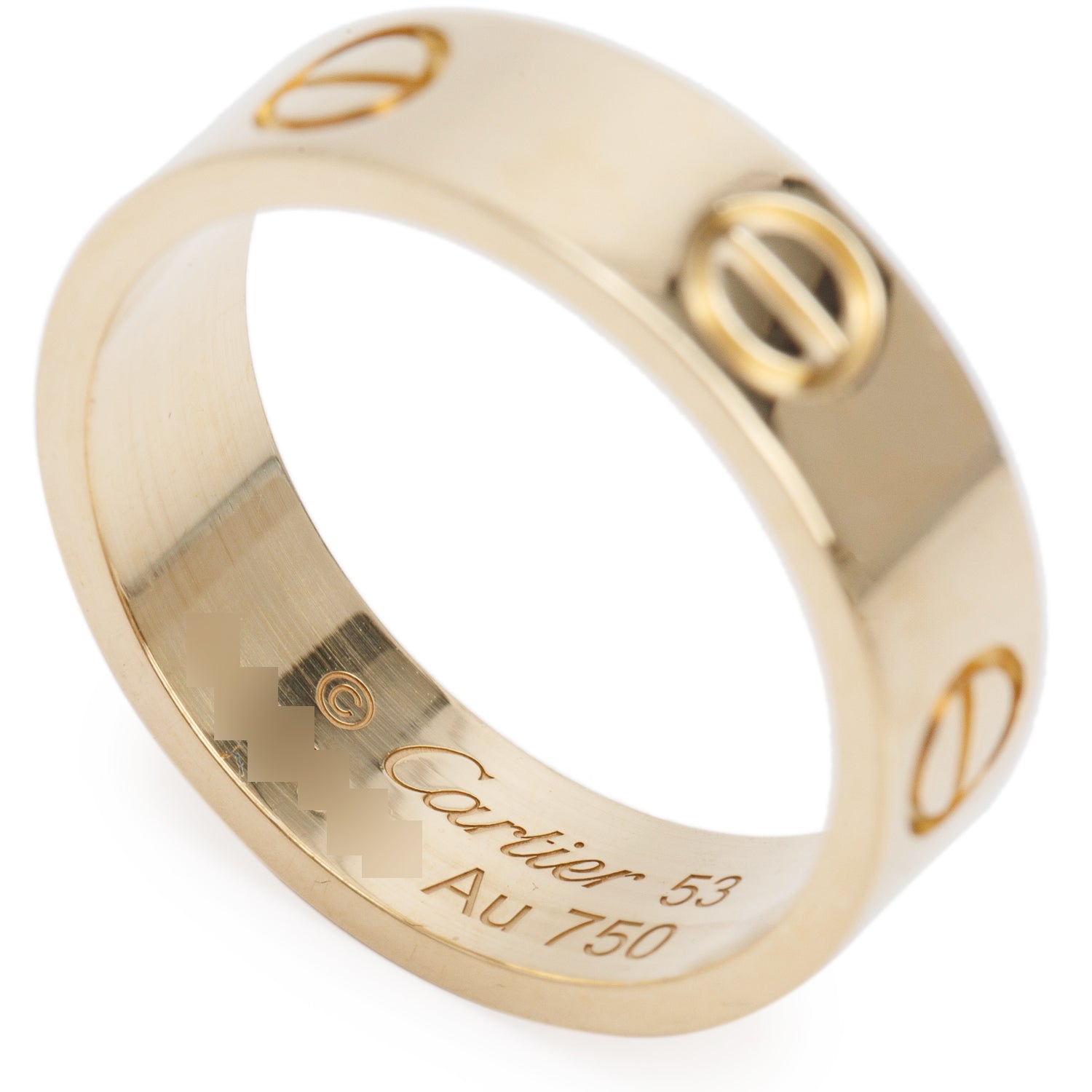 Cartier 2022 18k Yellow Gold 5.5 MM Love Ring, Classic Model, Size 53 6.25 w/ Box & Certificate