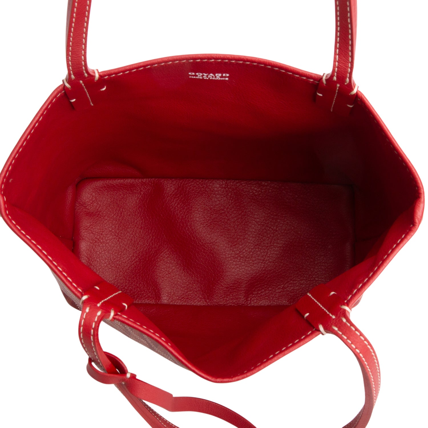 Goyard 2024 Red Goyardine Reversible Mini Anjou w/ Pouch