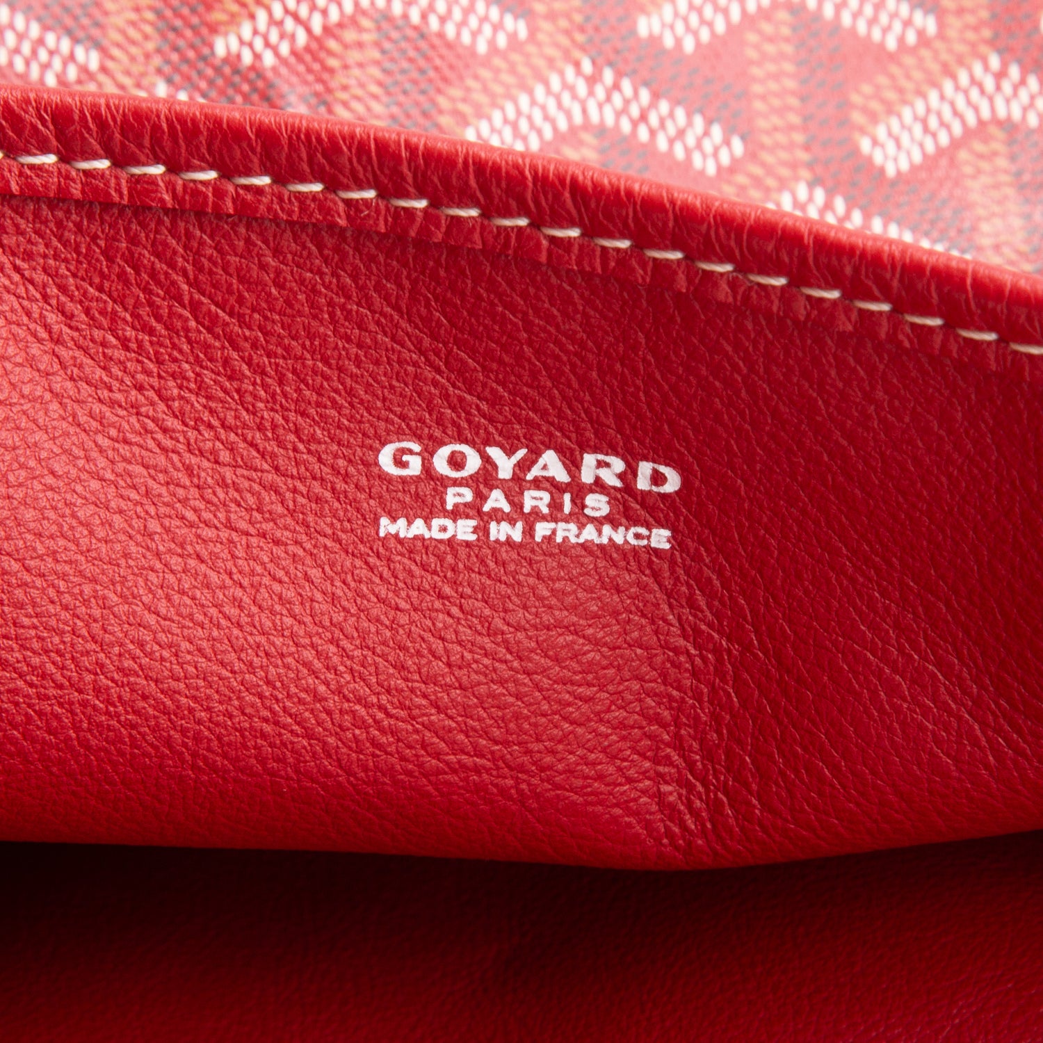 Goyard 2024 Red Goyardine Reversible Mini Anjou w/ Pouch