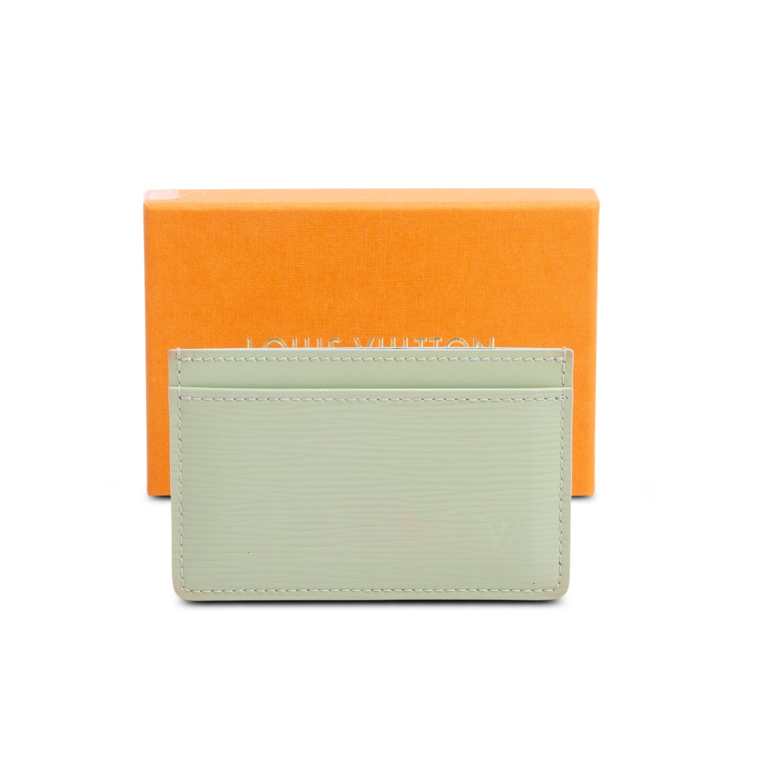 Louis Vuitton Green Epi Electric Leather Double Card Holder