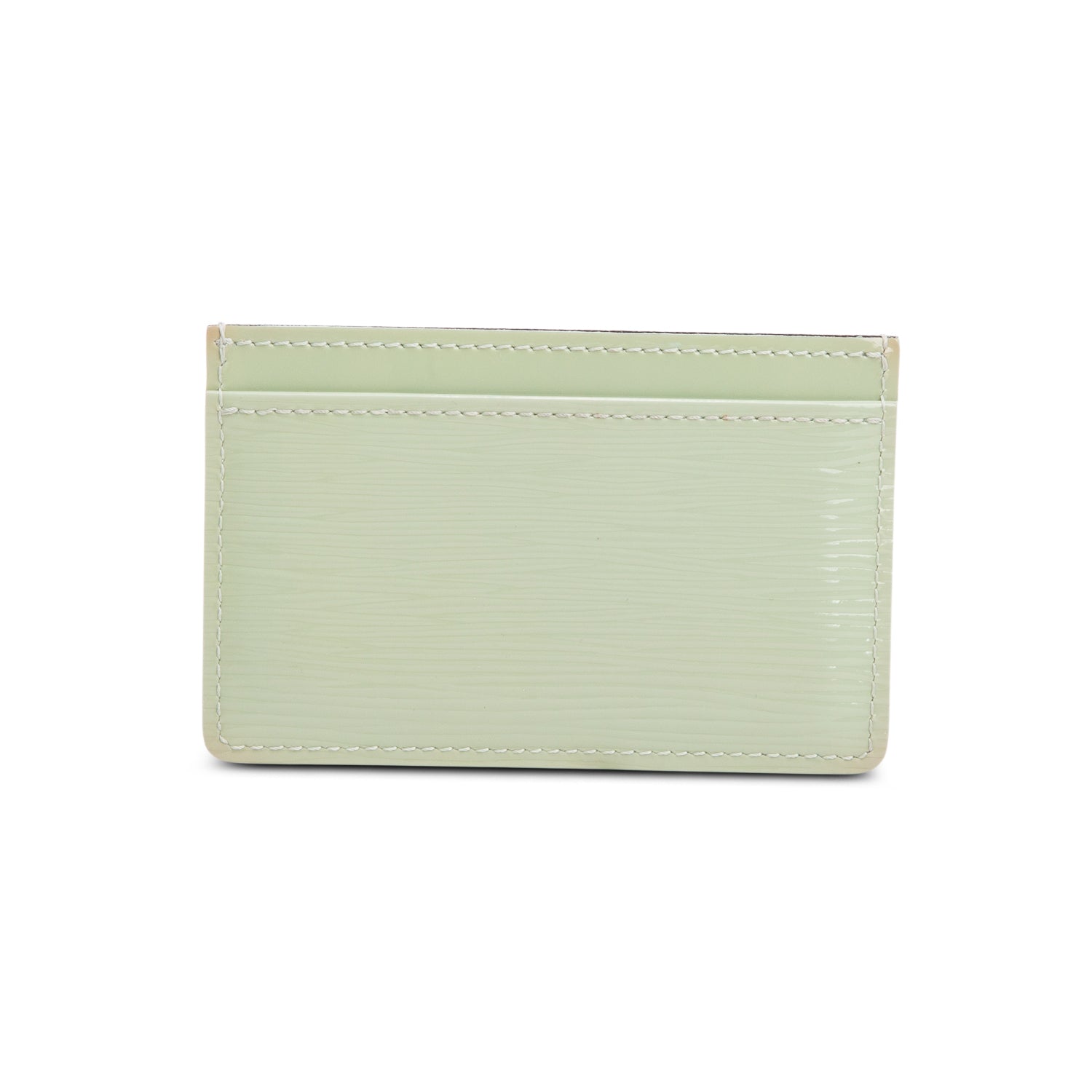Louis Vuitton Green Epi Electric Leather Double Card Holder