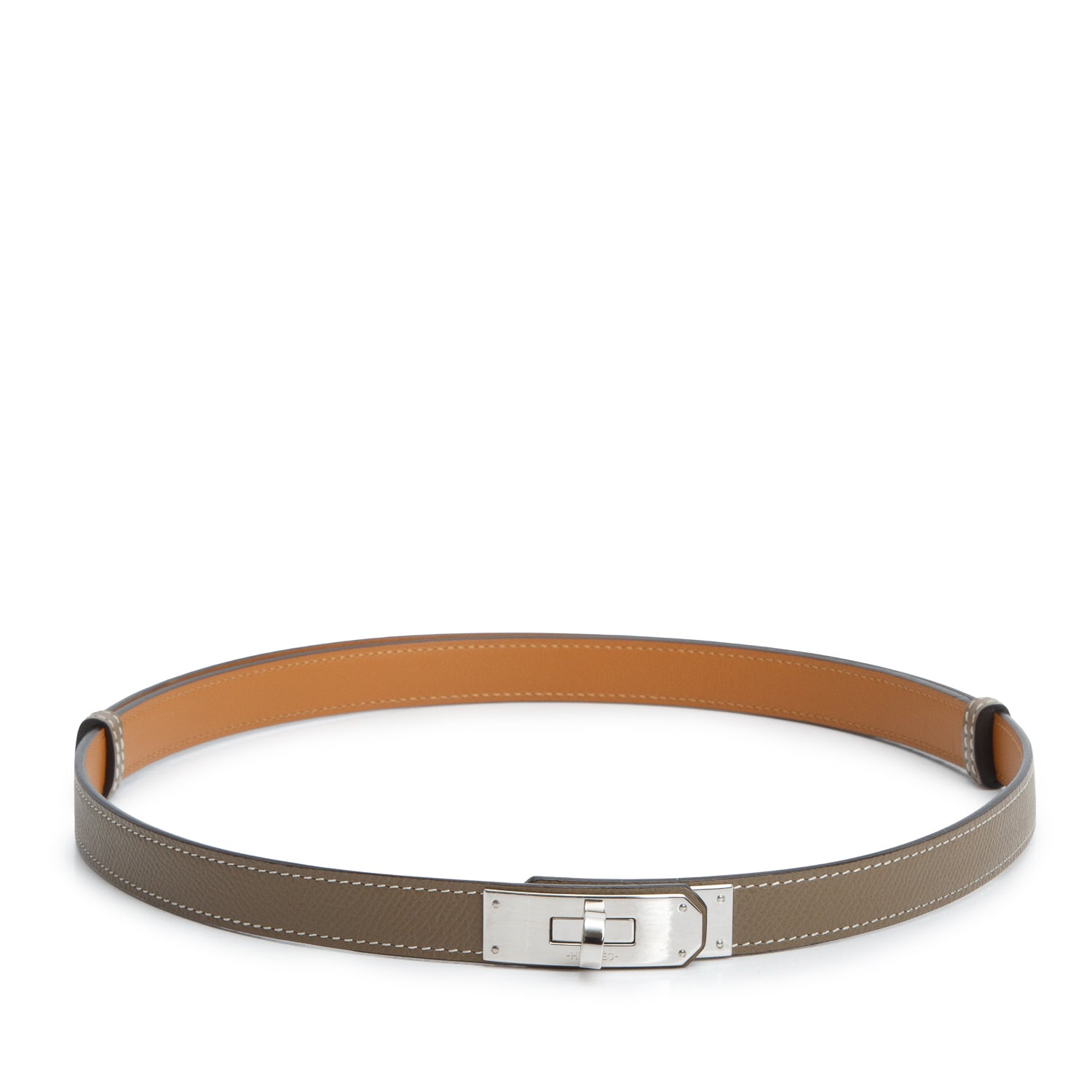 Hermes 2022 Etoupe Veau Epsom Kelly 18 Belt