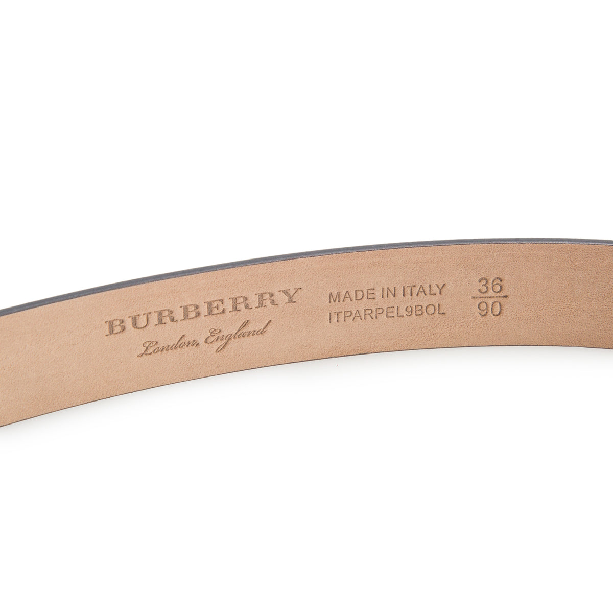 Burberry Black Patent Leather Reese Slim Belt 90 36 w/ Box