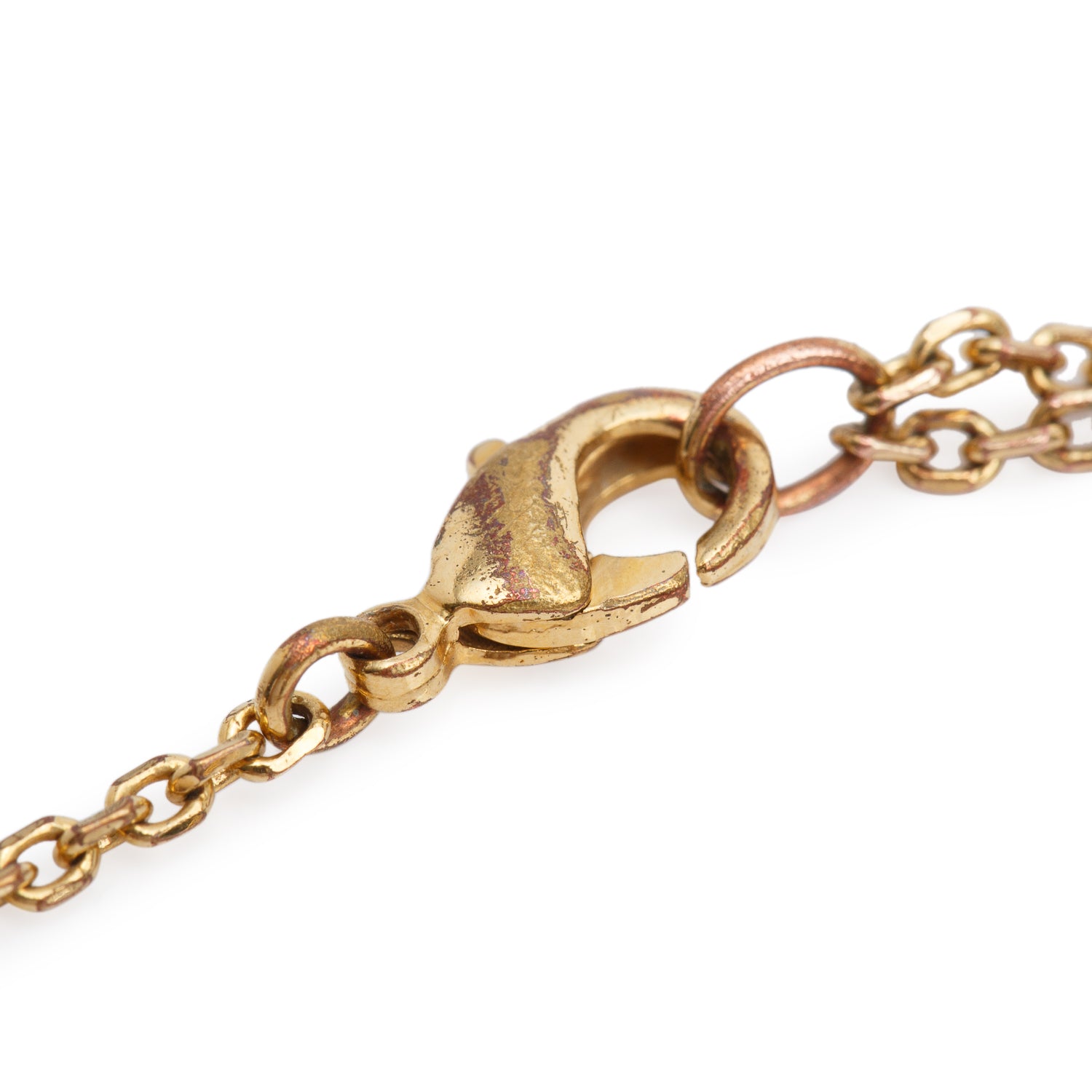 Christian Dior Gold Plated Resin Pearl & Crystal Crystal Clair D Lune Bracelet w/ Box