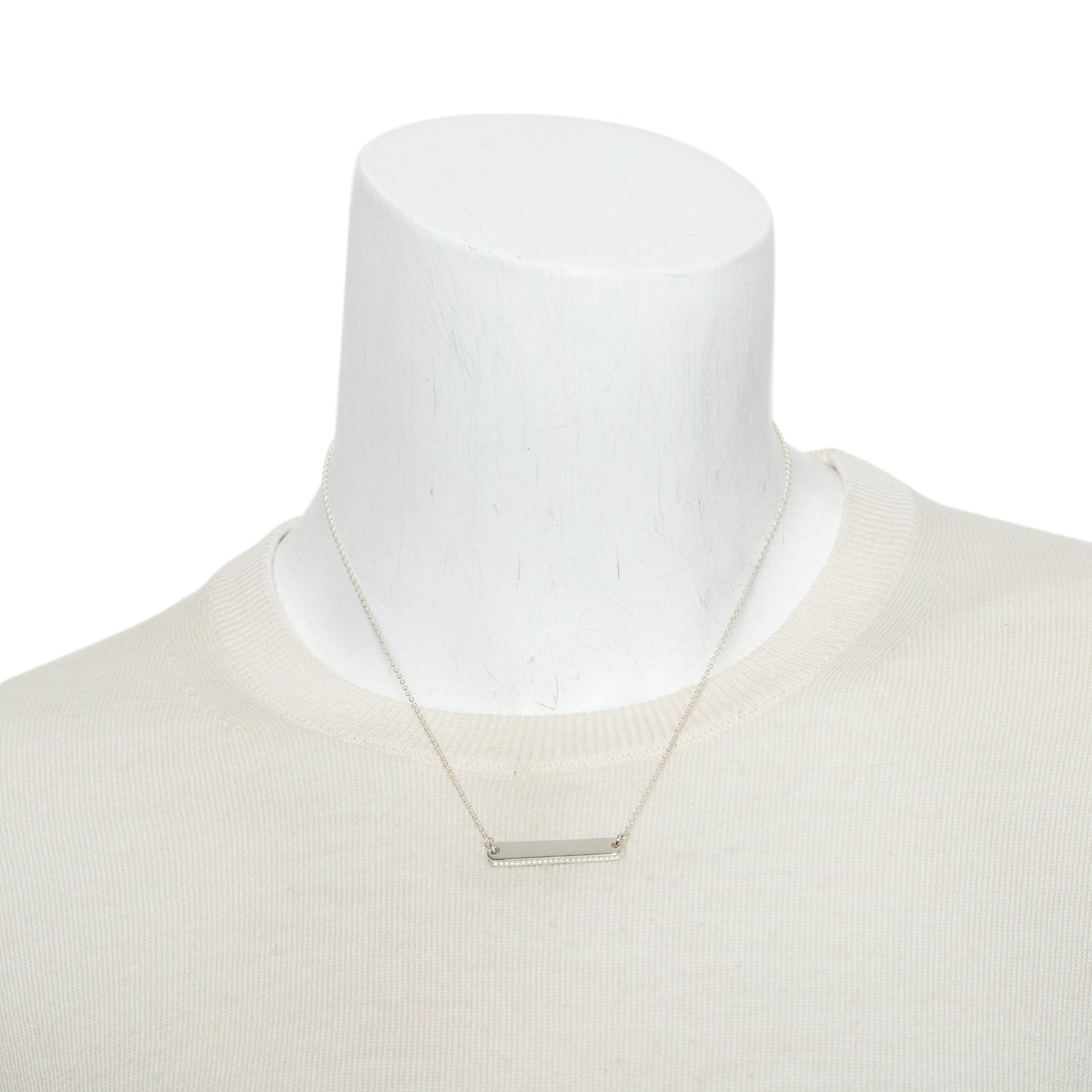 Links of London Sterling Silver Narrative Bar Pendant Necklace