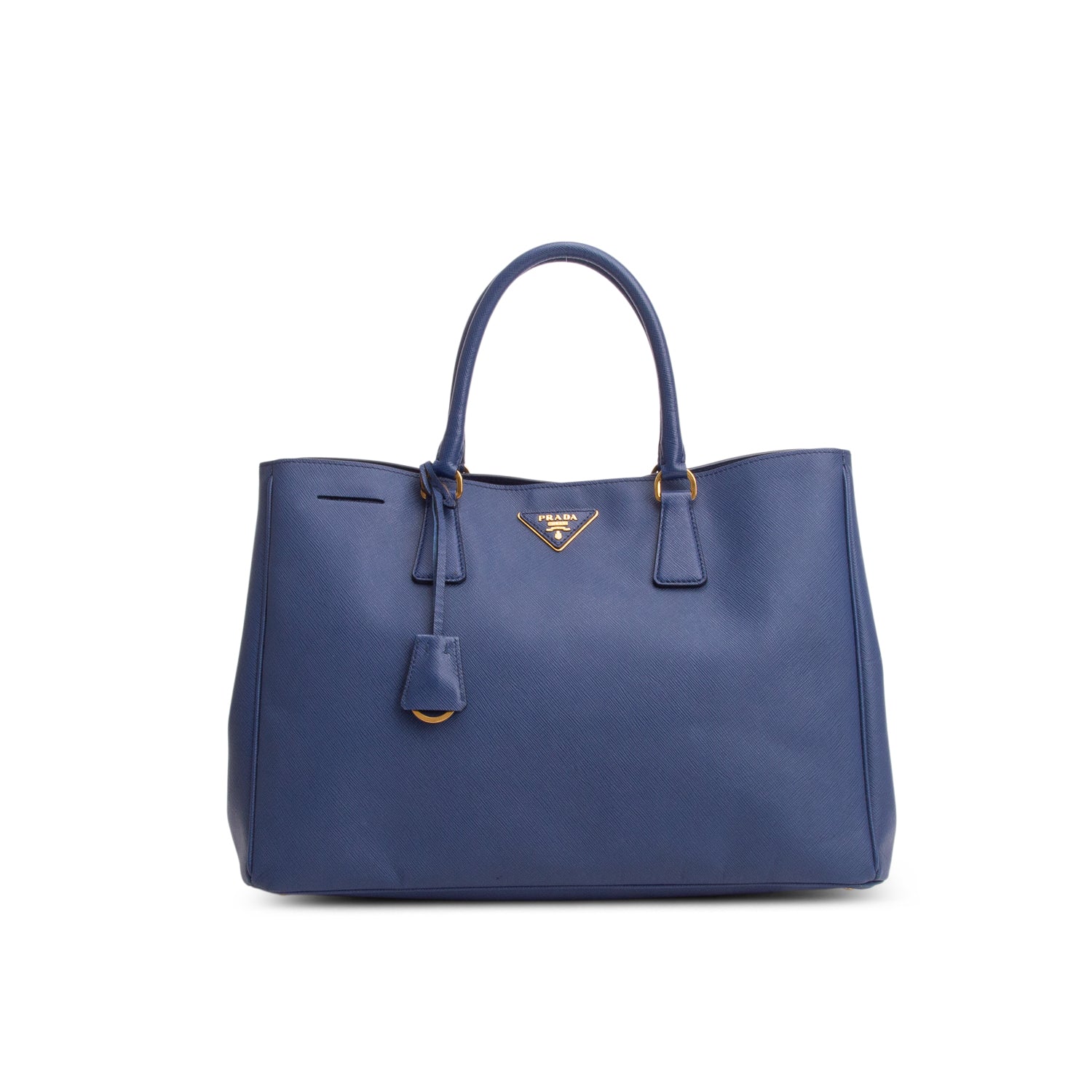 Prada Blue Saffiano Lux Large Tote