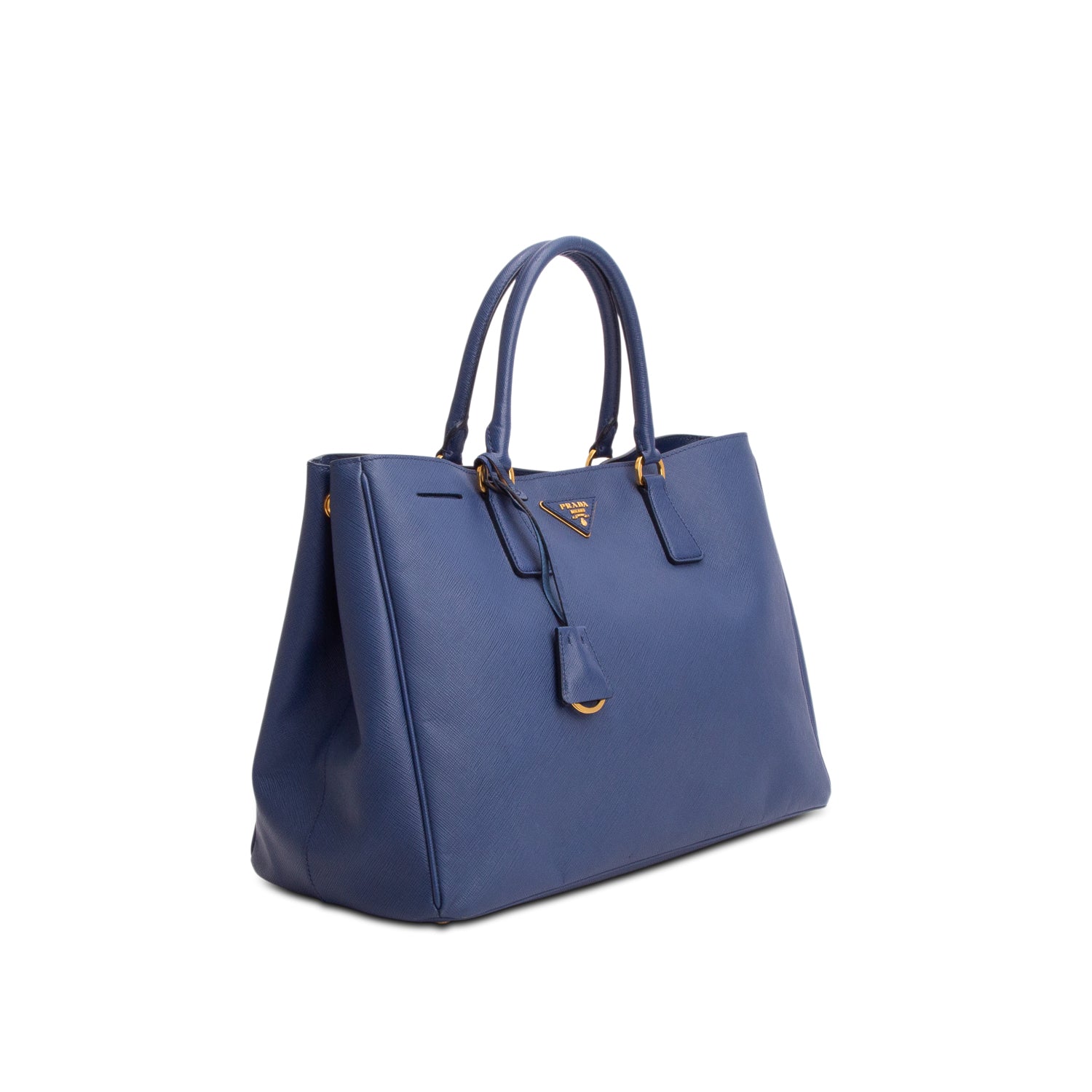 Prada Blue Saffiano Lux Large Tote