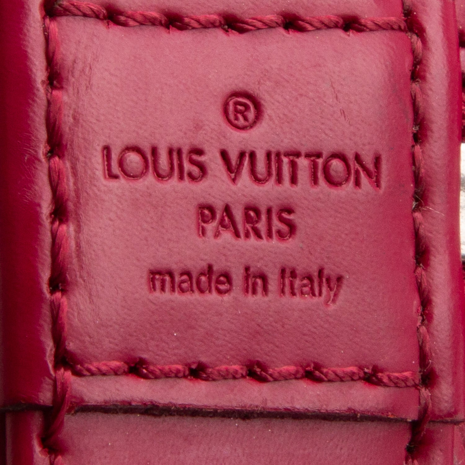 Louis Vuitton Magenta Epi Leather Alma BB w/ Strap
