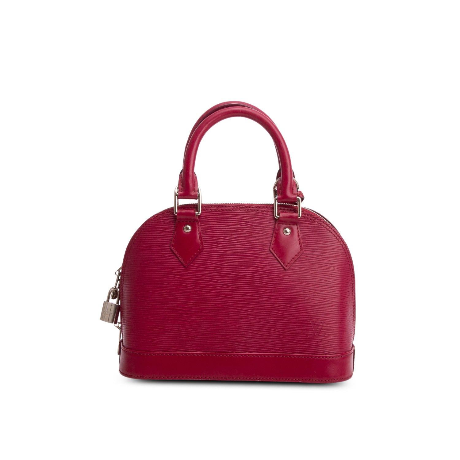Louis Vuitton Magenta Epi Leather Alma BB w/ Strap