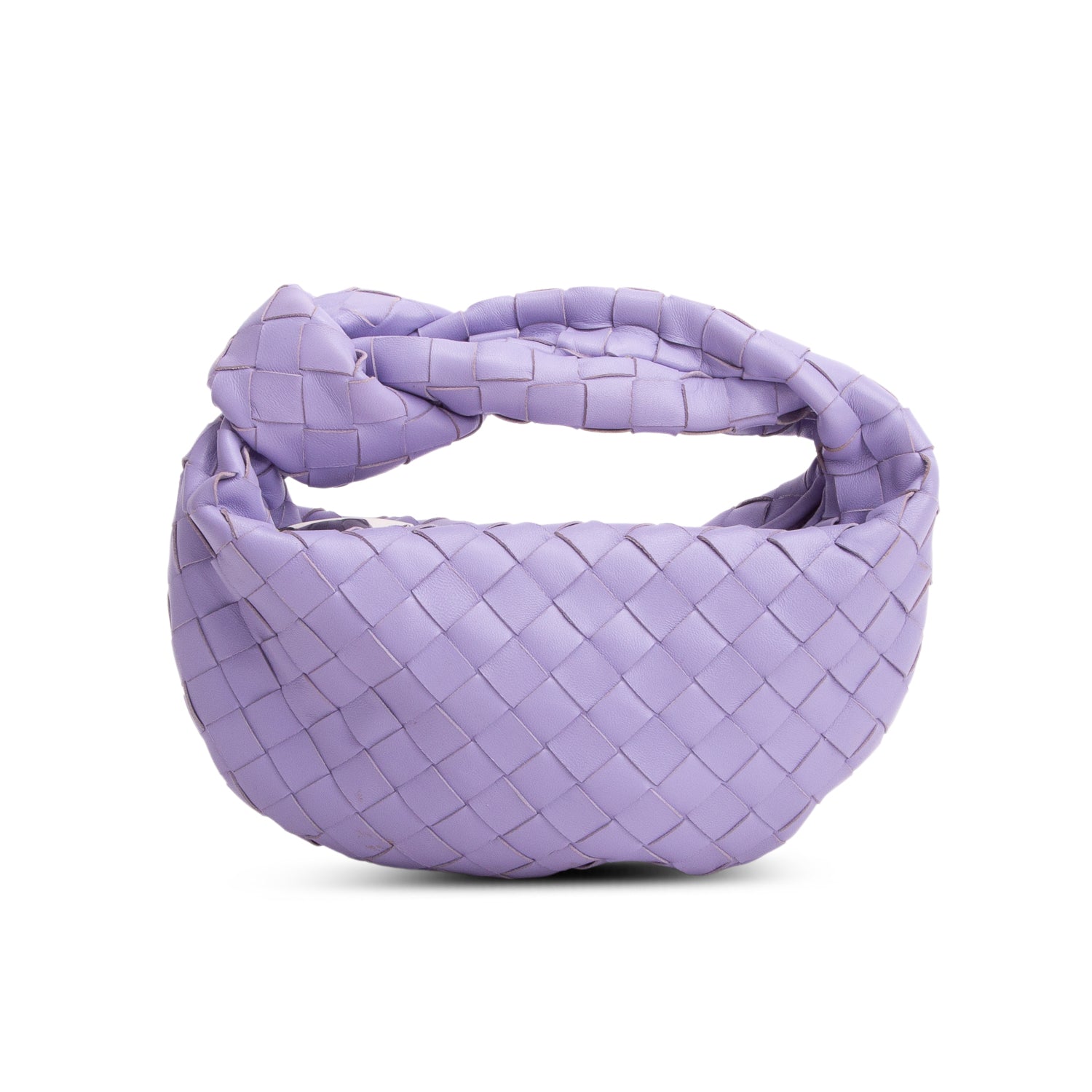 Bottega Veneta Purple Lambskin Intrecciato Mini Jodie