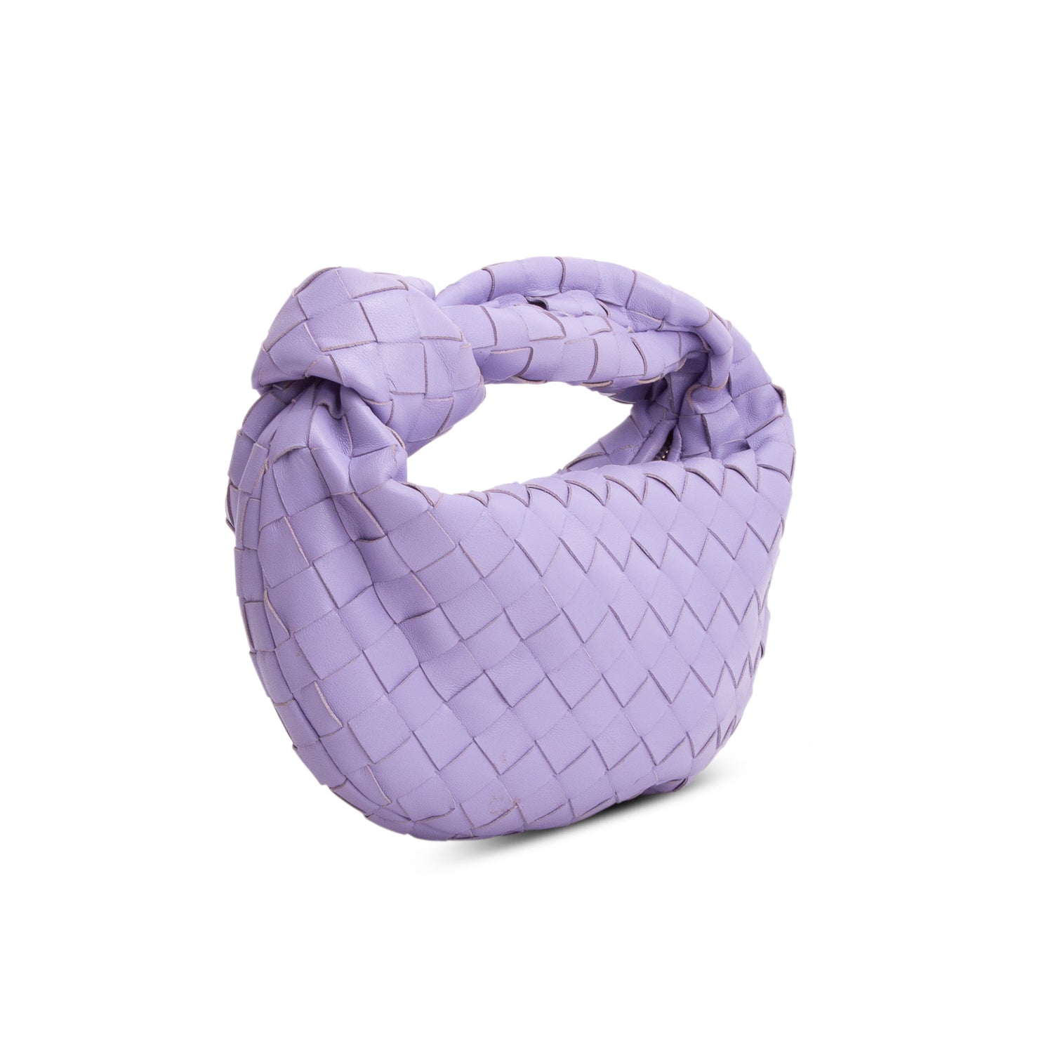 Bottega Veneta Purple Lambskin Intrecciato Mini Jodie