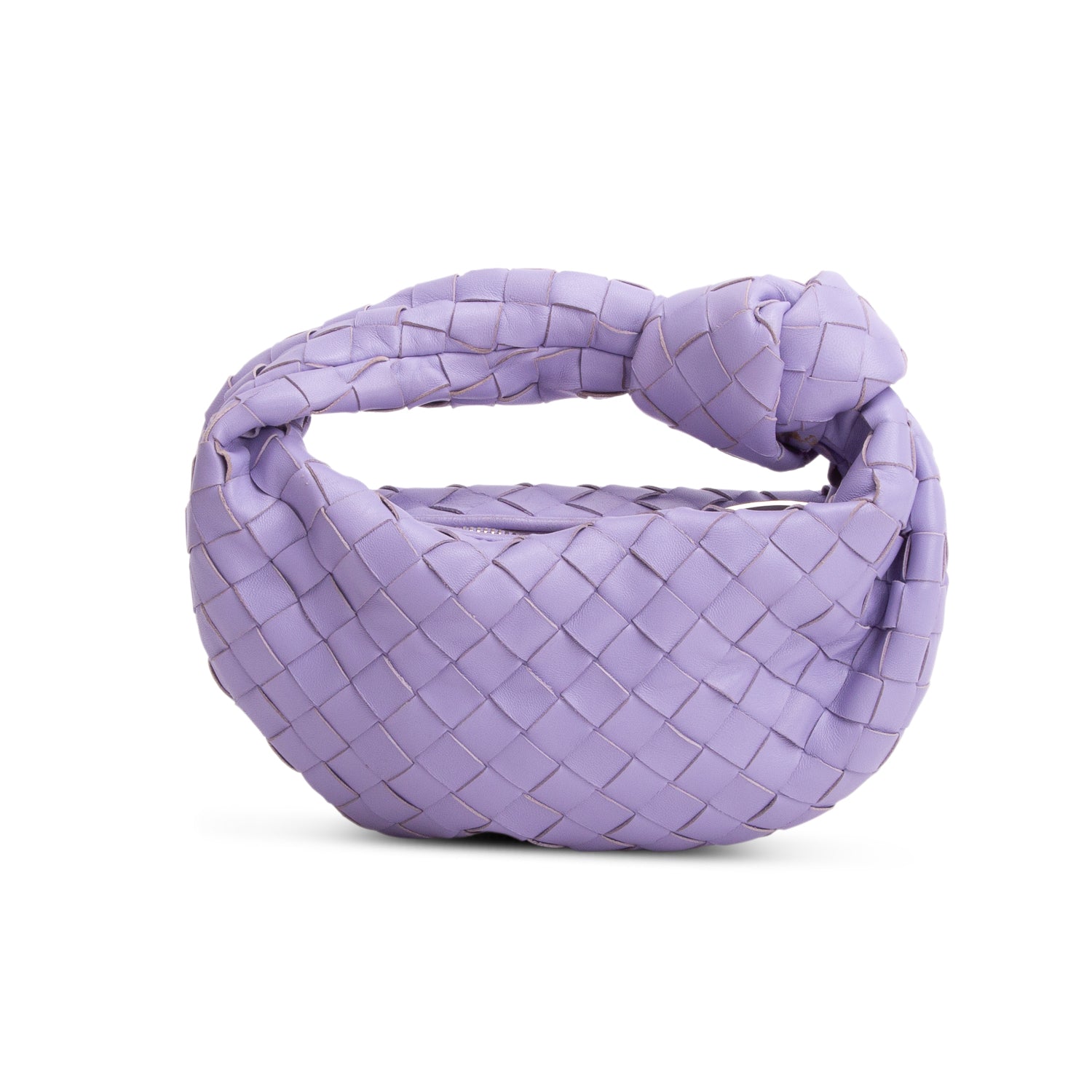 Bottega Veneta Purple Lambskin Intrecciato Mini Jodie