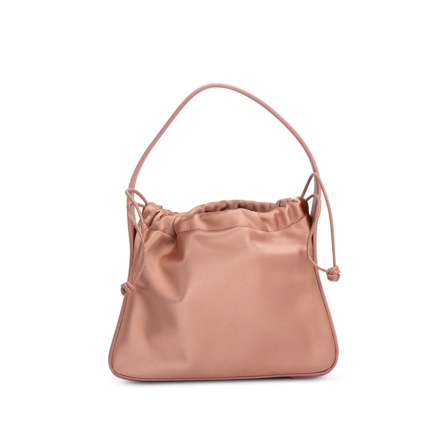 Alexander Wang Pink Satin Calfskin Leather Small Ryan Drawstring Bag