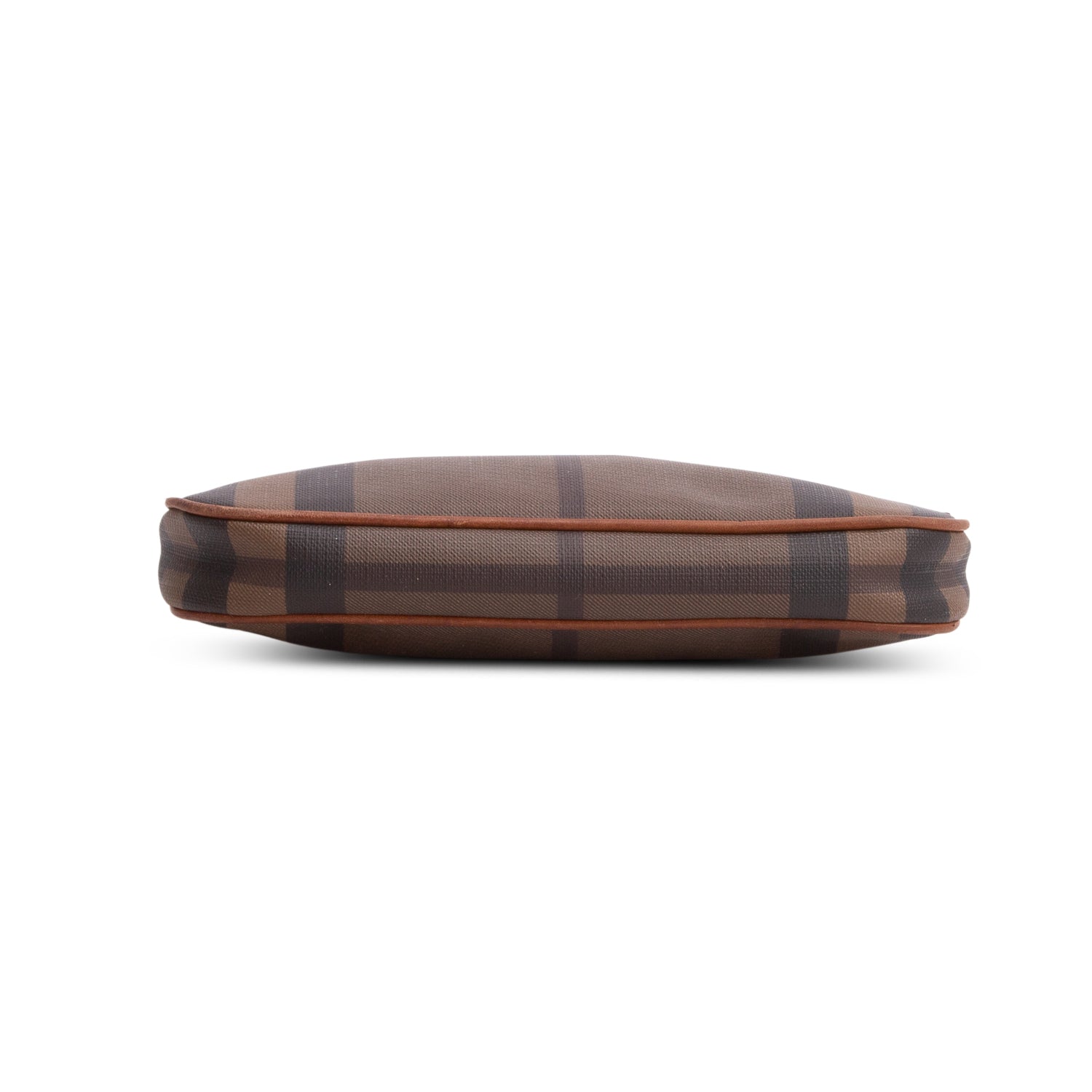 Burberry Brown Check Coated Canvas Pochette Bag